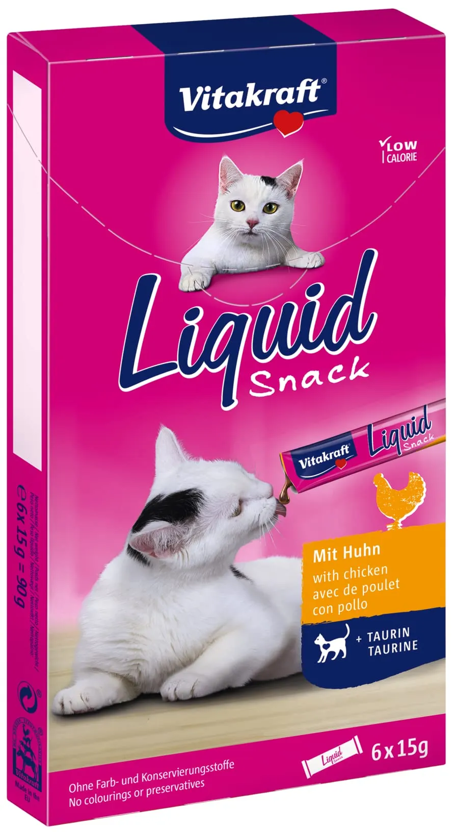 Vitakraft cat liquid-snack con taurina multipack 66 pezzi 990 gr.