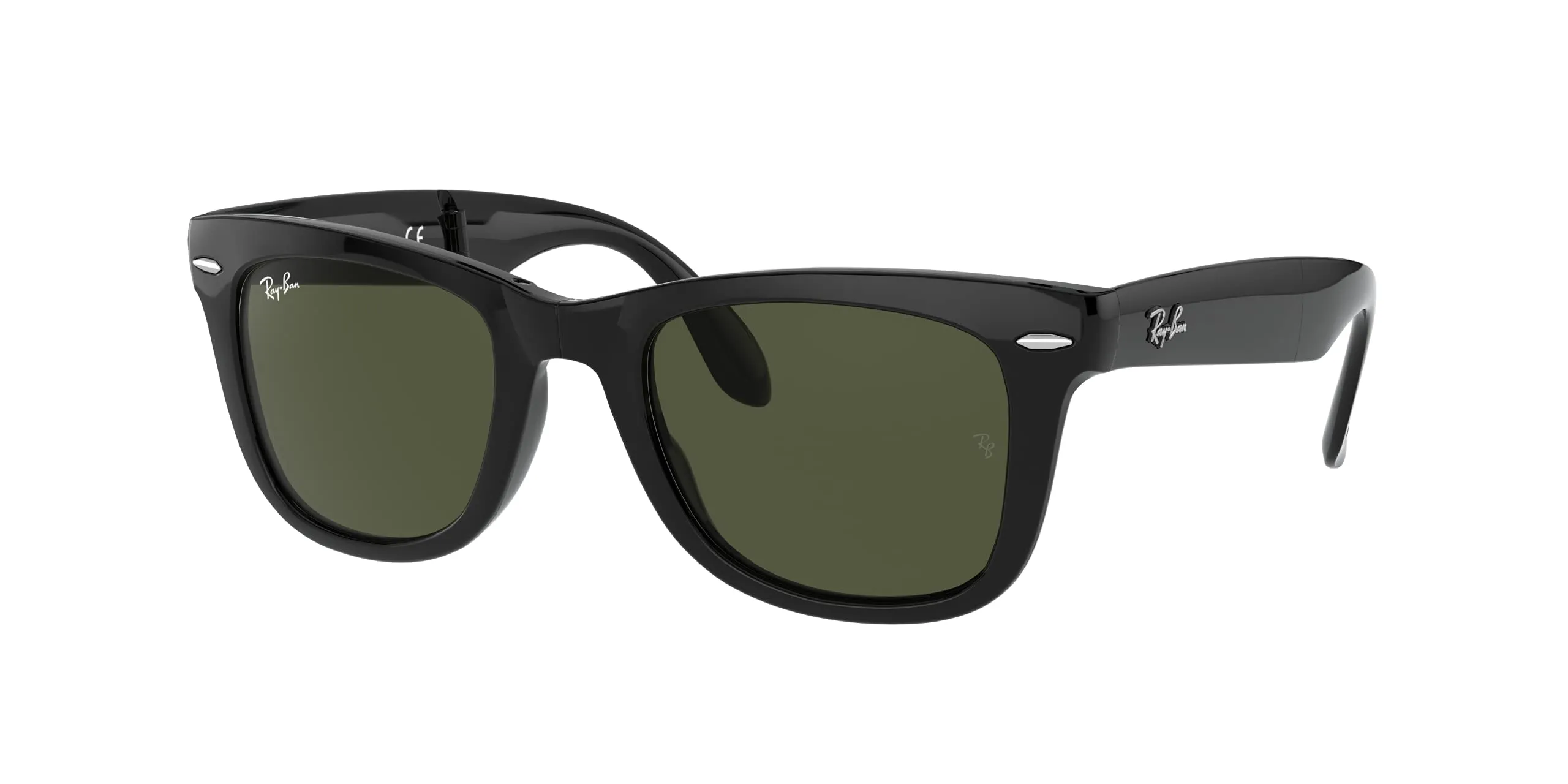 Ray-Ban RB4105 601 Nero Folding Wayfarer Sunglasses Lens Category 3 Size 50mm