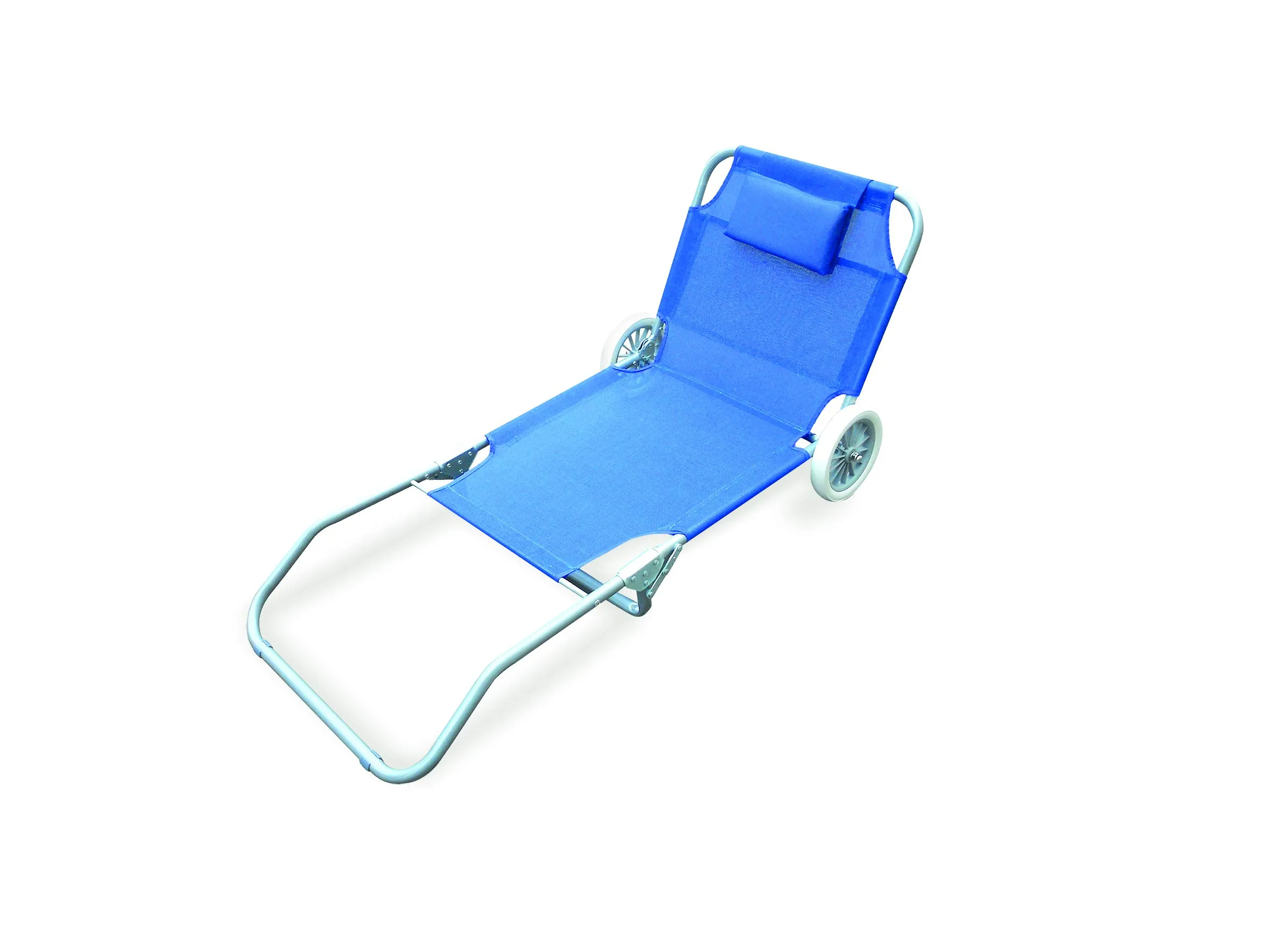 GARDEN FRIEND Culla Minorca Blu con Ruote, Struttura in Acciaio Grigio, Rivestimento in Tessile 430 g/m² di Colore Blu