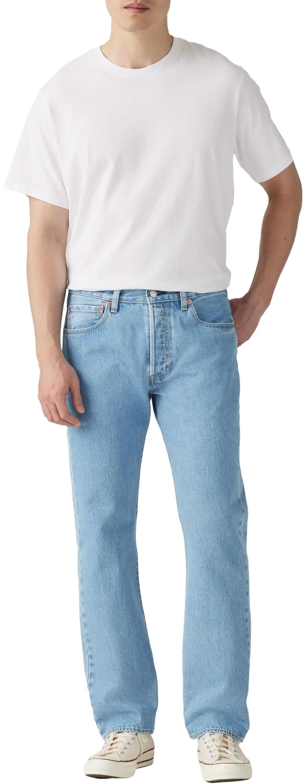Levi's 501 Original Fit, Jeans Uomo, Ferry Building Blue T2, 34W / 34L