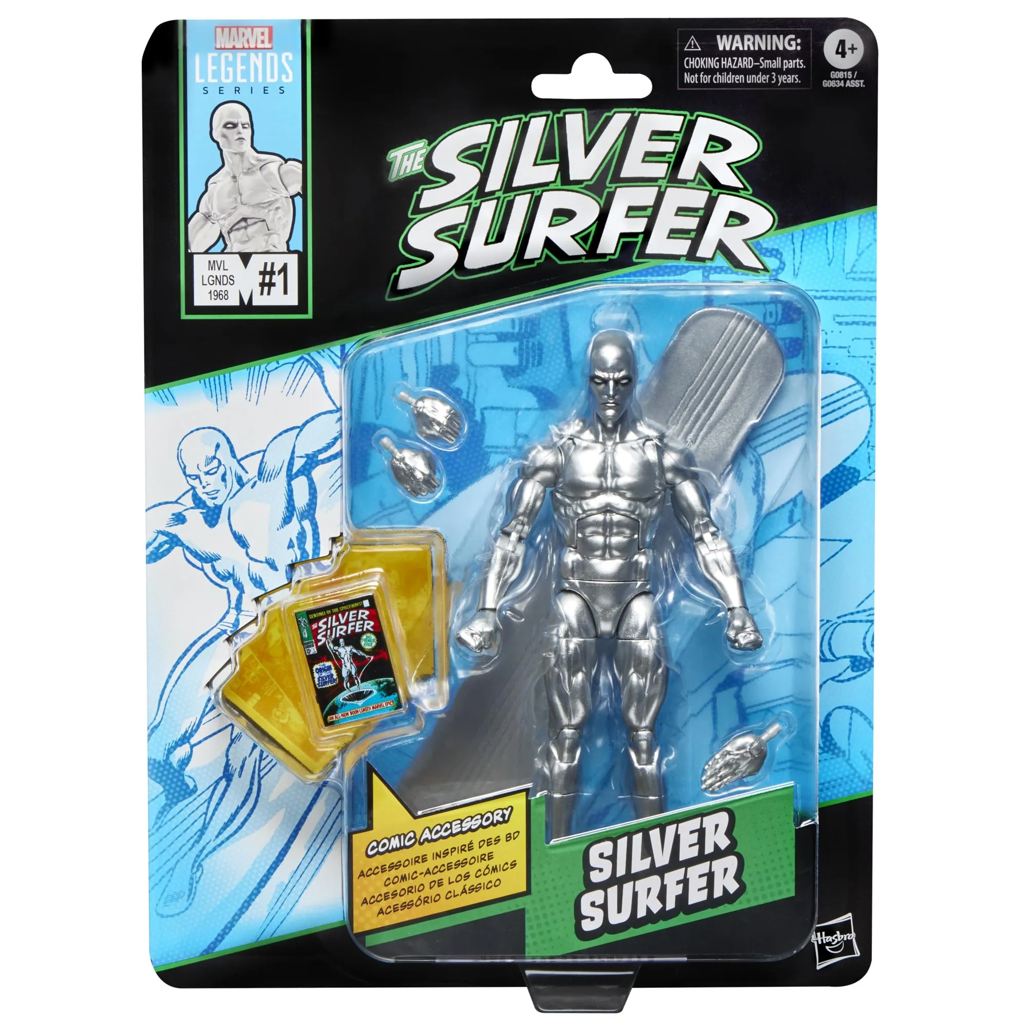 Hasbro Marvel Legends Series, Silver Surfer, action figure dei Fantastici Quattro