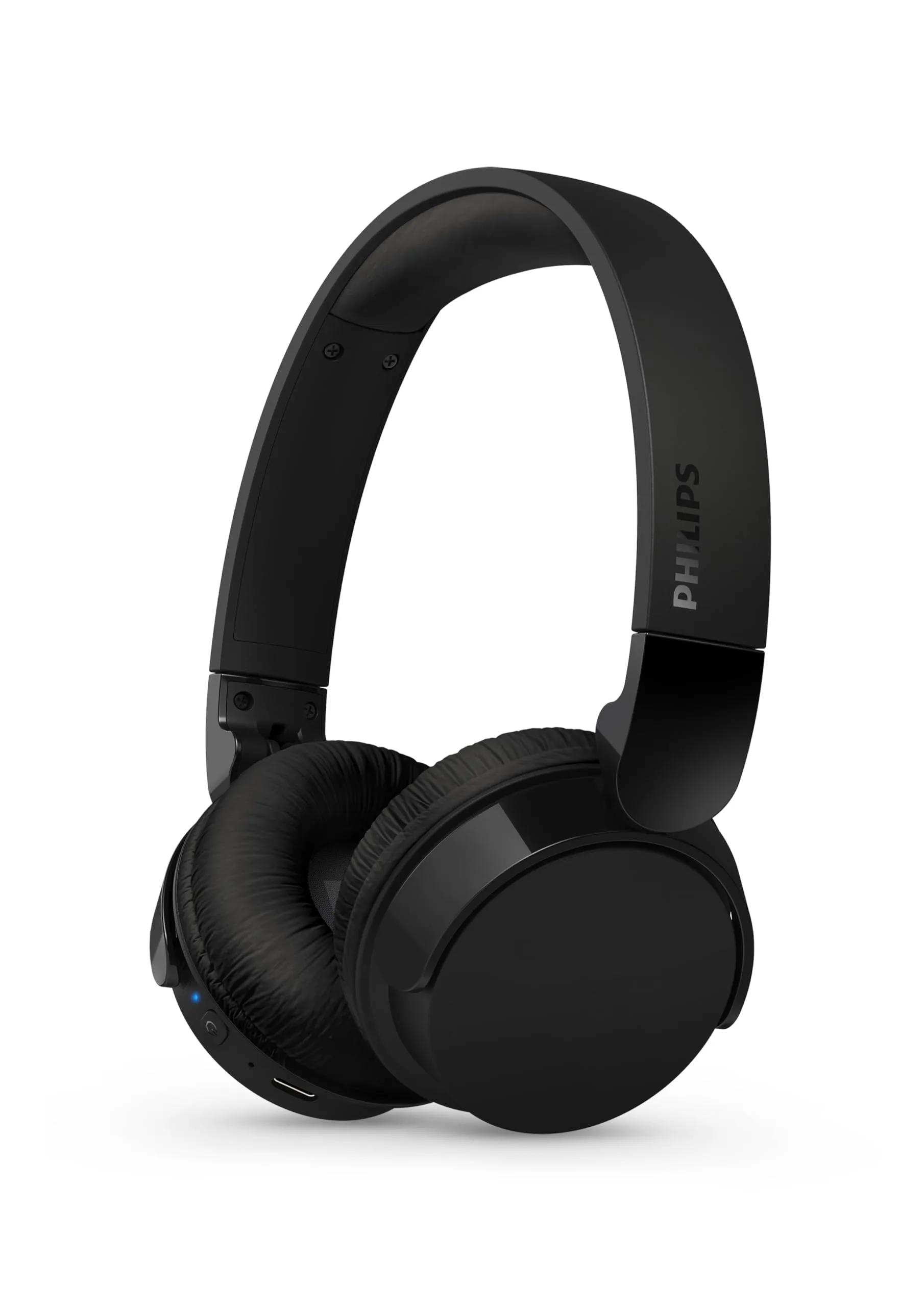 PHILIPS TAH4209BK Cuffie On-Ear wireless bluetooth leggere con isolamento acustico passivo - 55 ore di riproduzione, suono naturale, chiamate chiare, bassi dinamici, 2 ore di carica USB-C - Nero