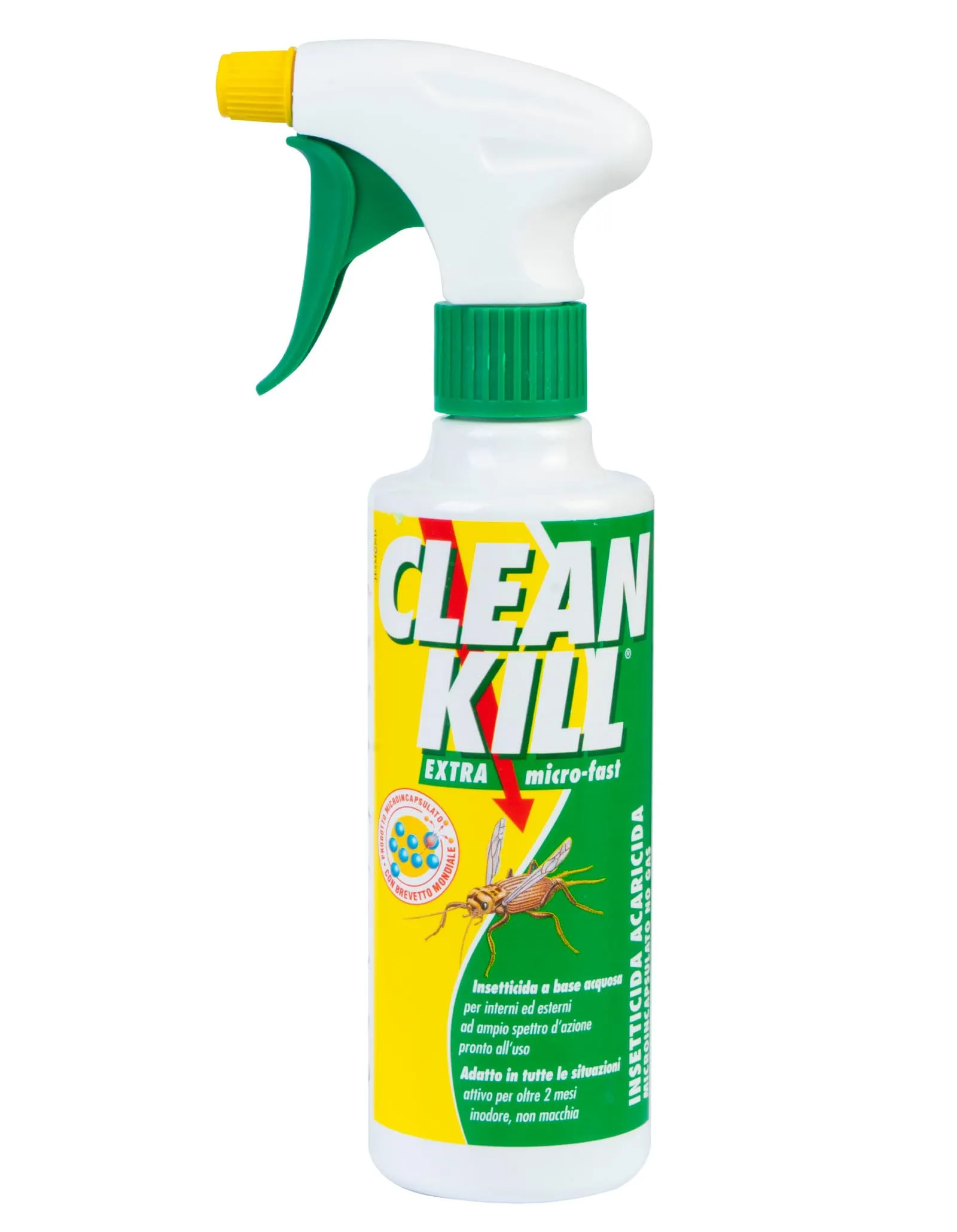 Clean Kill Insetticida Ecologico Biokill Spray Extra Micro Fast No Gas a Base Acquosa Flacone da 375ml Bio Kill