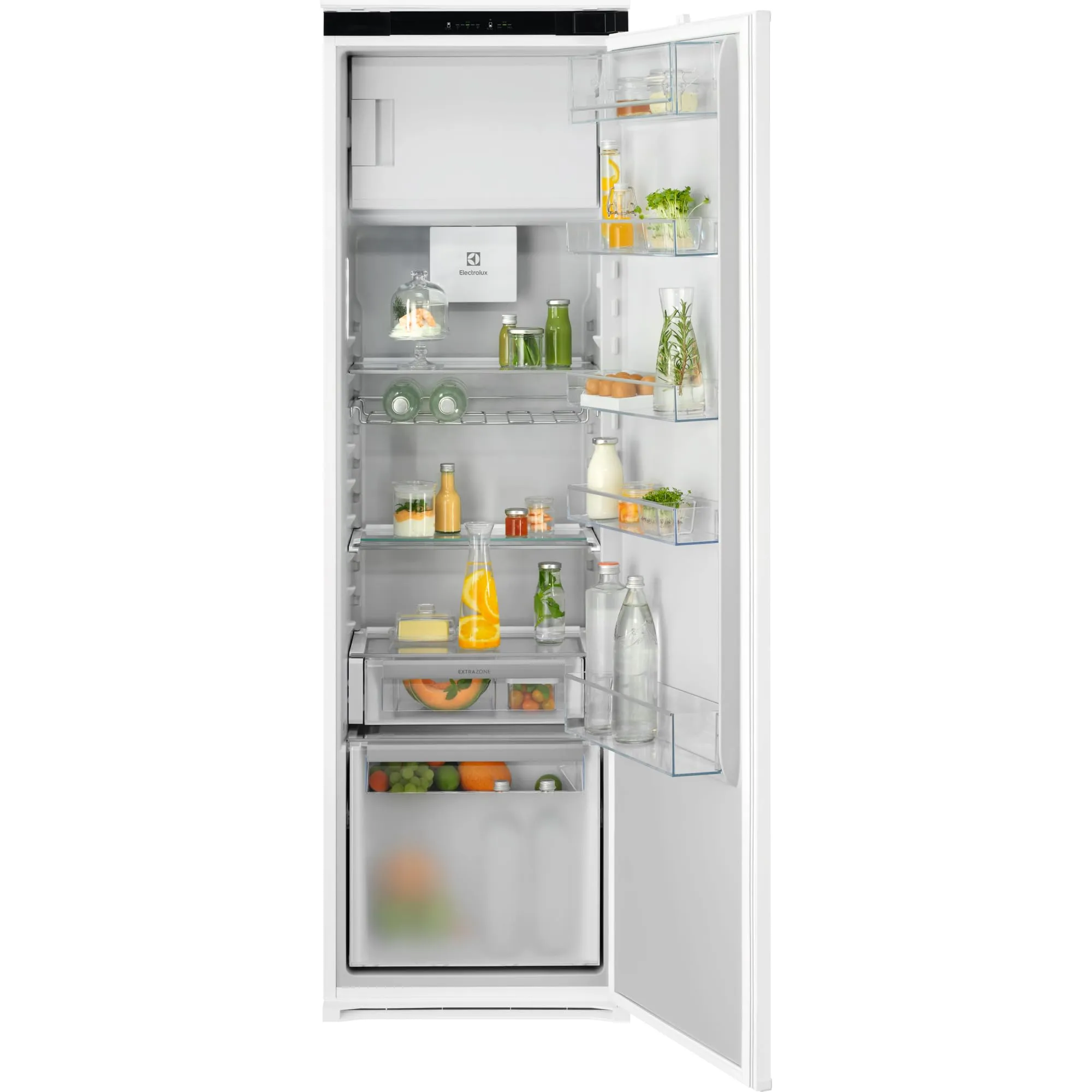 Electrolux Frigorifero da Incasso Serie 600 285 L – Monoporta con Vano Congelatore, Classe D, Porta Reversibile, Ventilato, LED, Tecnologia DynamicAir – Altezza 177 cm, EFD6DD18S