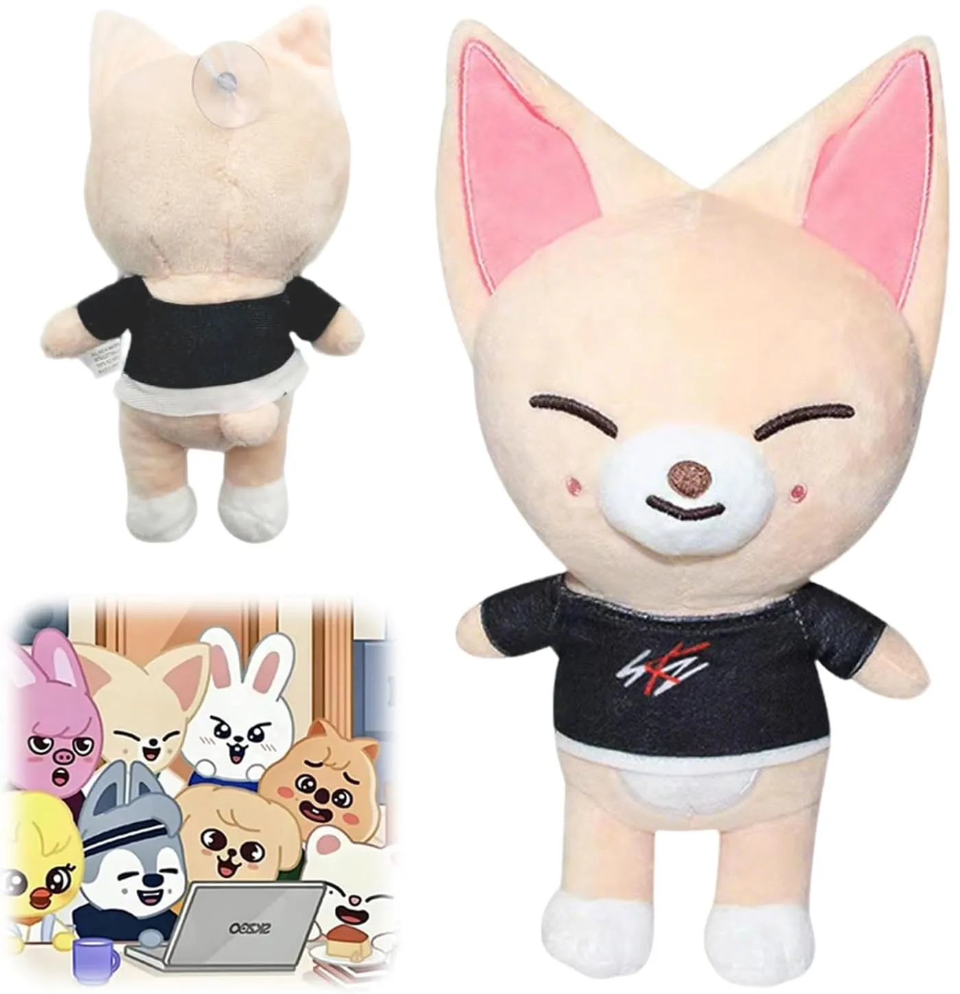 WELLXUNK St-ray Peluche, Peluche Animali Skz00, Stray Cartoon Peluche, Peluche Skz00, Regalo di Compleanno per Bambini e Fan