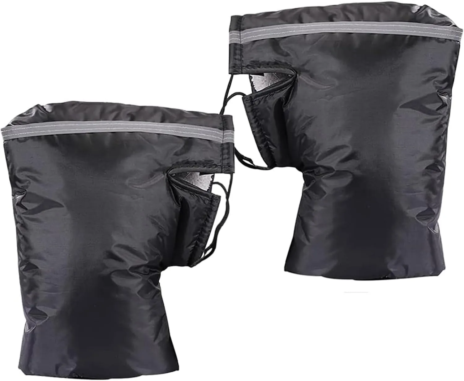 CaiTang Manicotti Universale per Manubrio Moto, Manicotto da Manubrio Antivento Impermeabile, Caldo Guanti da Manubrio per La Guida all'aperto, Invernali Guanti per Moto, Scooter, Bici, Motoslitte