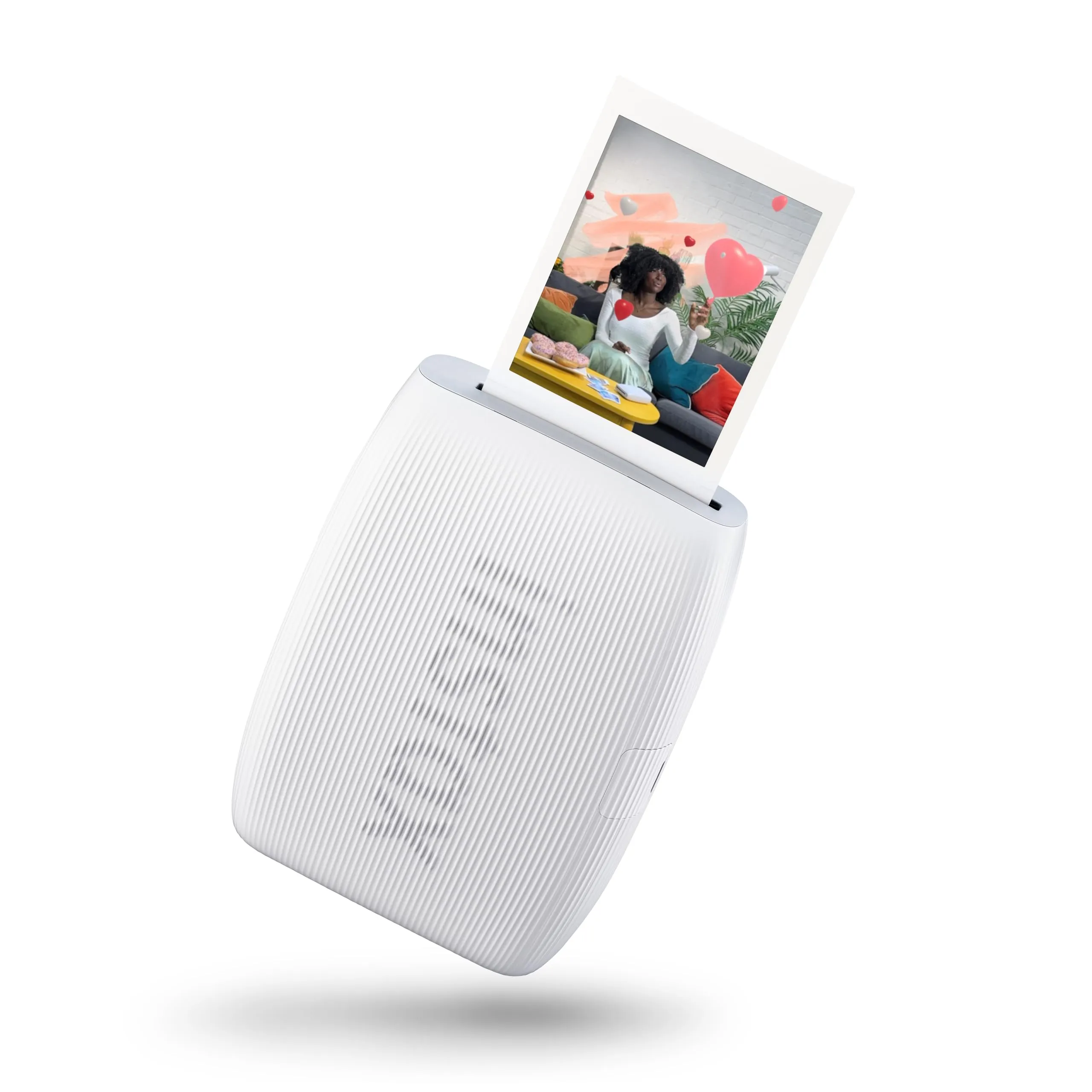 Fujifilm Instax mini Link 3 Clay White - Mini Stampante per Smartphone, Stampa ad Alta Velocità, Effetti AR 3D Integrati, Modalità Click to Collage, Dimensioni Immagine 62 x 46 mm
