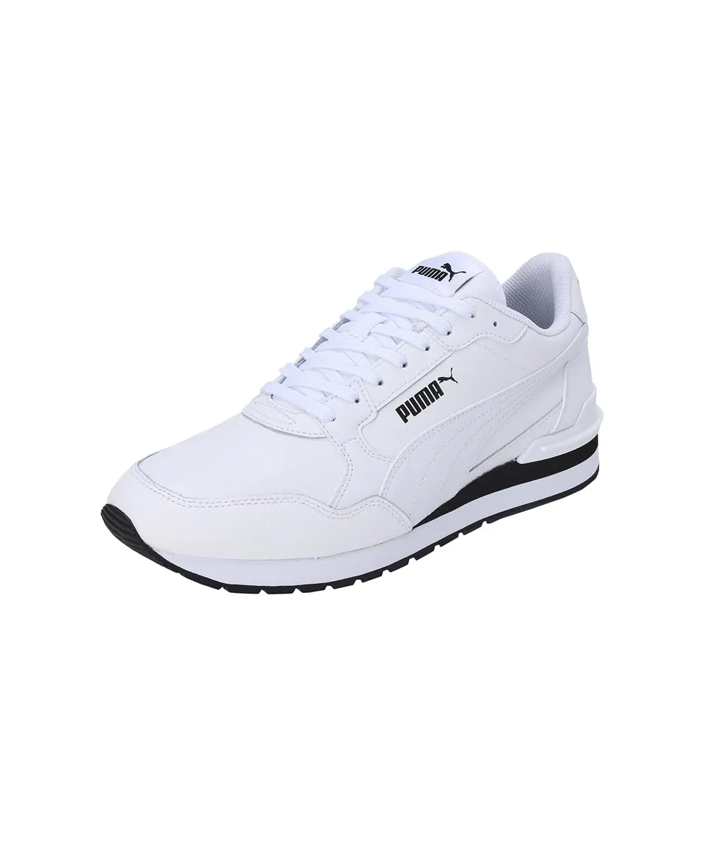 PUMA ST Runner V4 L, Sneaker Unisex-Adulto, Puma White Puma Black Puma White, 45 EU