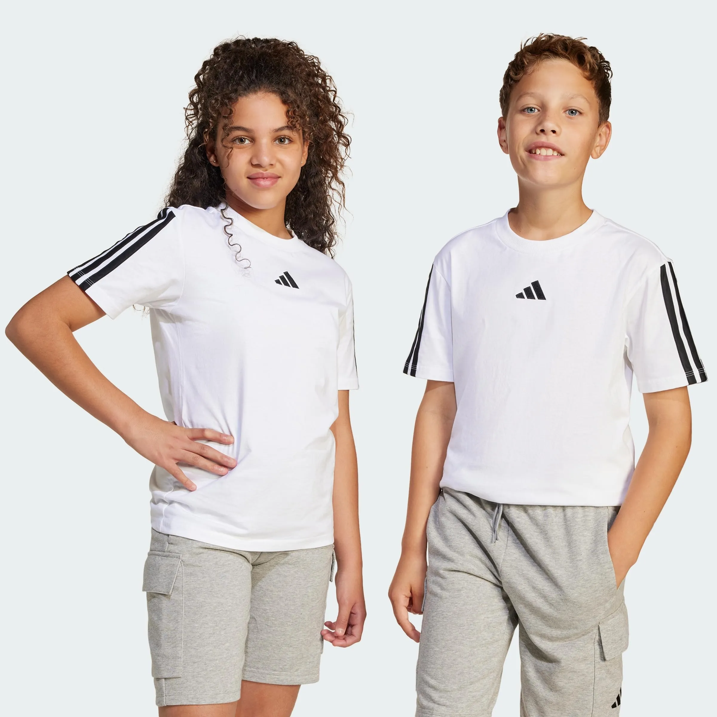 adidas Unisex Essentials T-Shirt 13-14 Years White/Black