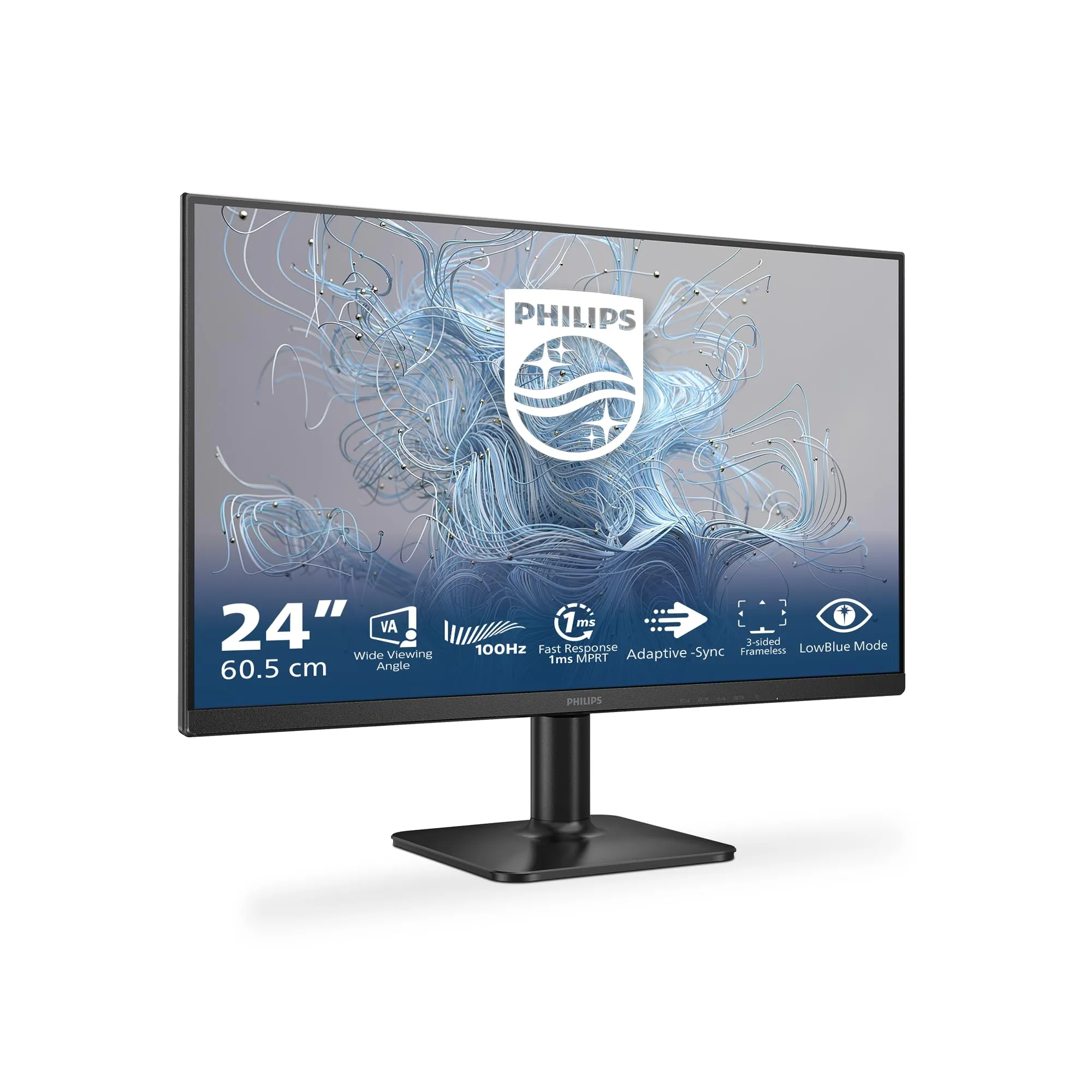 Monitor per PC - Philips - 24E2N1100LB - 24 FHD - VA - 1 ms - 100 Hz - Sincronizzazione adattiva