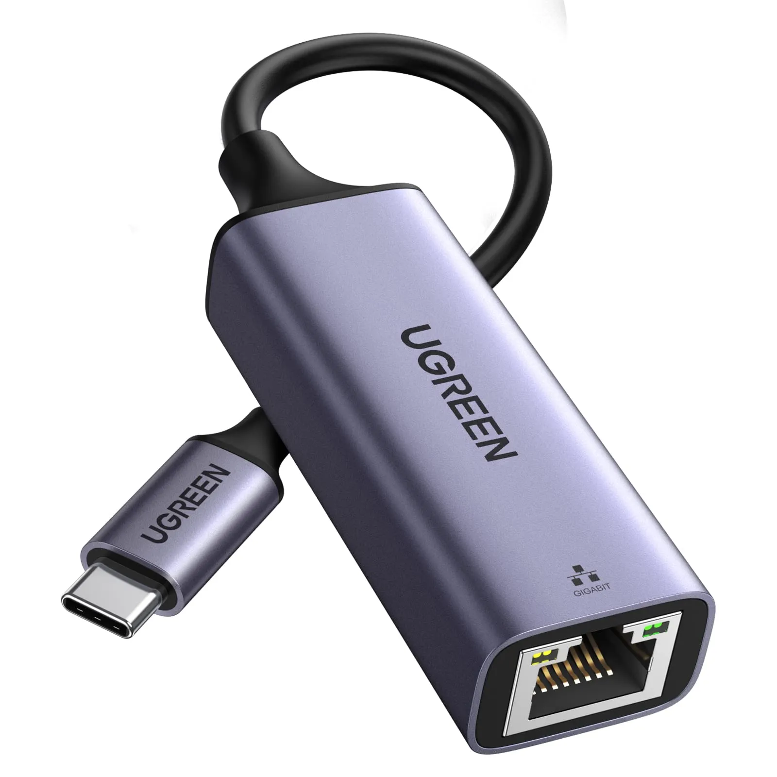 UGREEN Adattatore Ethernet USB C Gigabit 1000Mbps in Alluminio Convertitore Lan Thunderbolt 3 a RJ45 per iPhone 16 Plus Pro Max 15 Steam Deck iPad Pro 2022 Macbook Air Pro M1 M2 Galaxy S24 S23 S22
