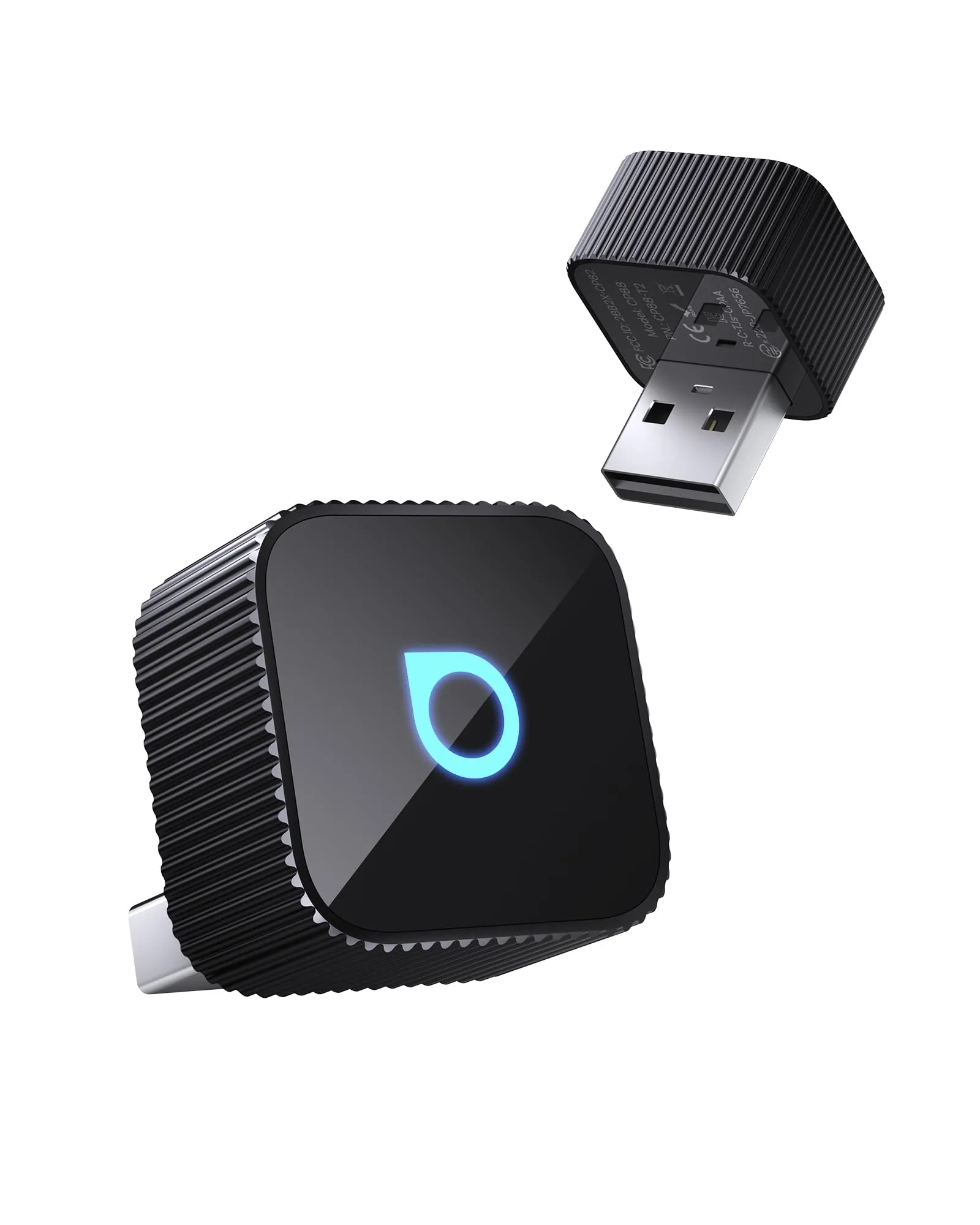 OTTOCAST MINI 3.0 Slim 2025 Adattatore CarPlay Wireless, 2-in-1 per iPhone & Android Auto, Converte CarPlay e Android Auto cablati in modalità senza fili, Connessione rapida in auto, MINI Cube Nero