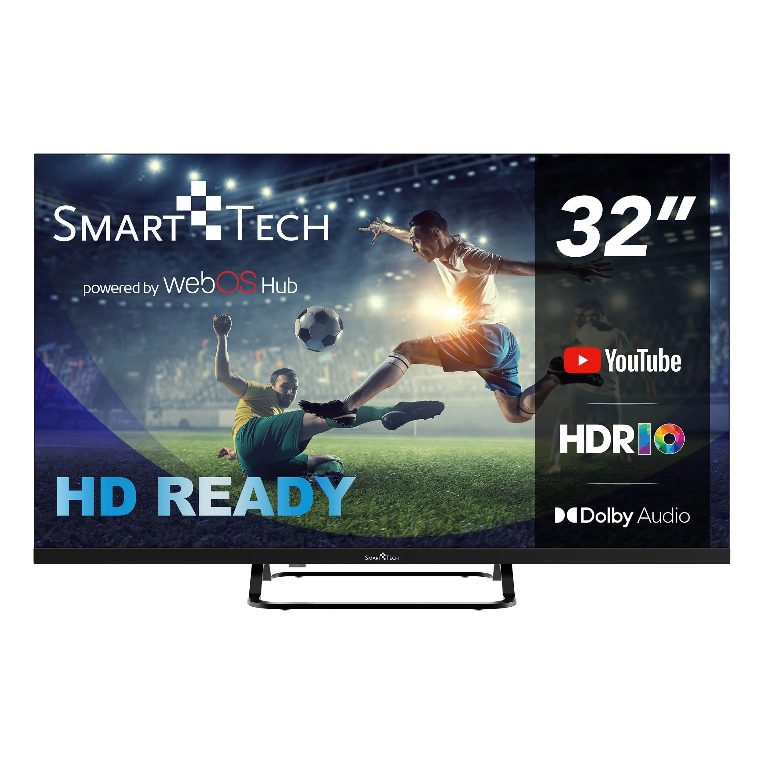 Smart Tech TV LED HD 32' (80 cm) Smart TV Web OS-32HW01V- Molotov, Netflix, Prime Video, Canal+, Disney+ 3xHDMI - 2xUSB -Dolby Audio
