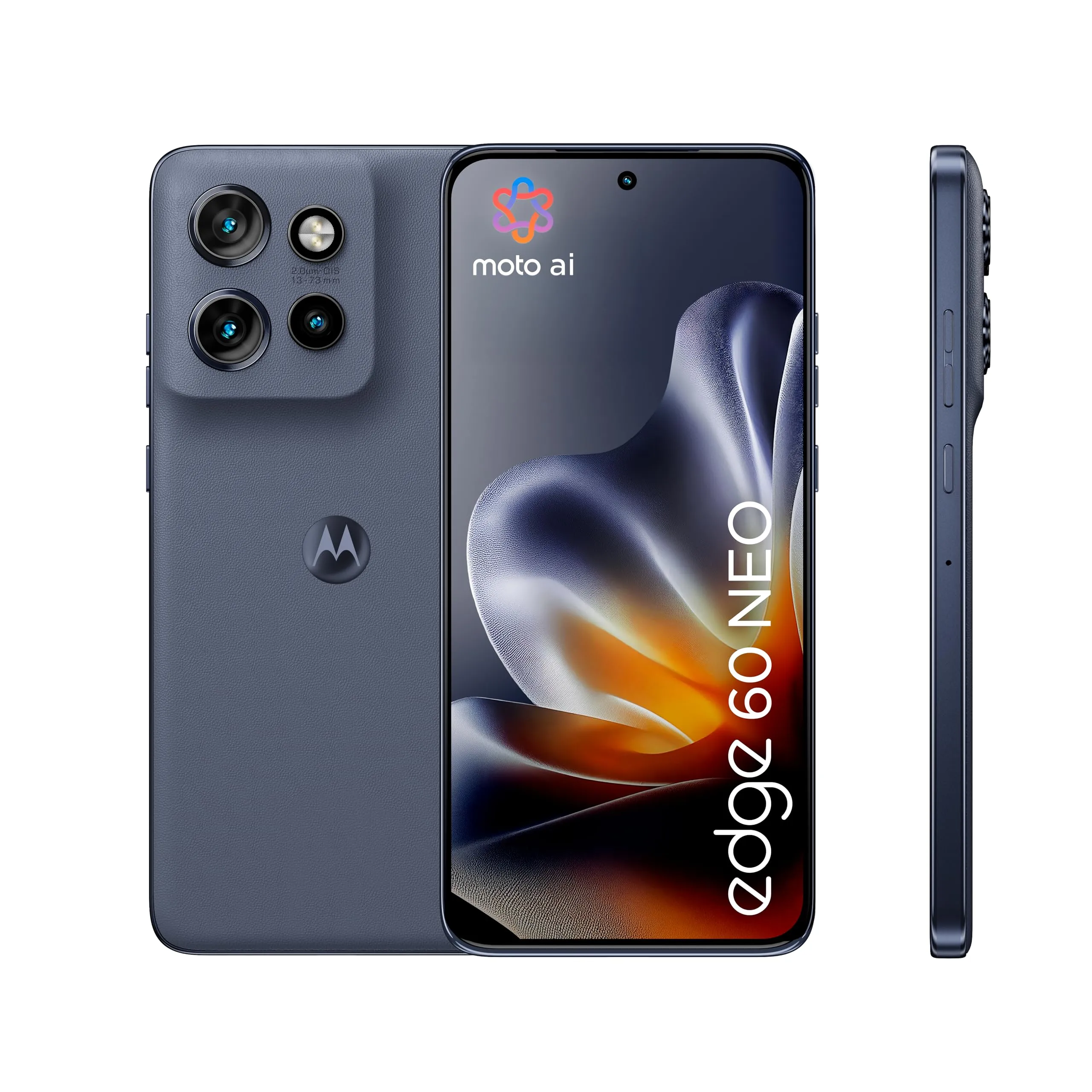 Motorola edge 60 neo con Moto AI (8/256GB, Tripla camera 50MP+13MP+10MP, selfie 32MP, Display 6.36" Super HD 120Hz, MediaTek Dimensity 7400, 5000mAh, TurboPower 68W, Android 15), PANTONE Grisaille