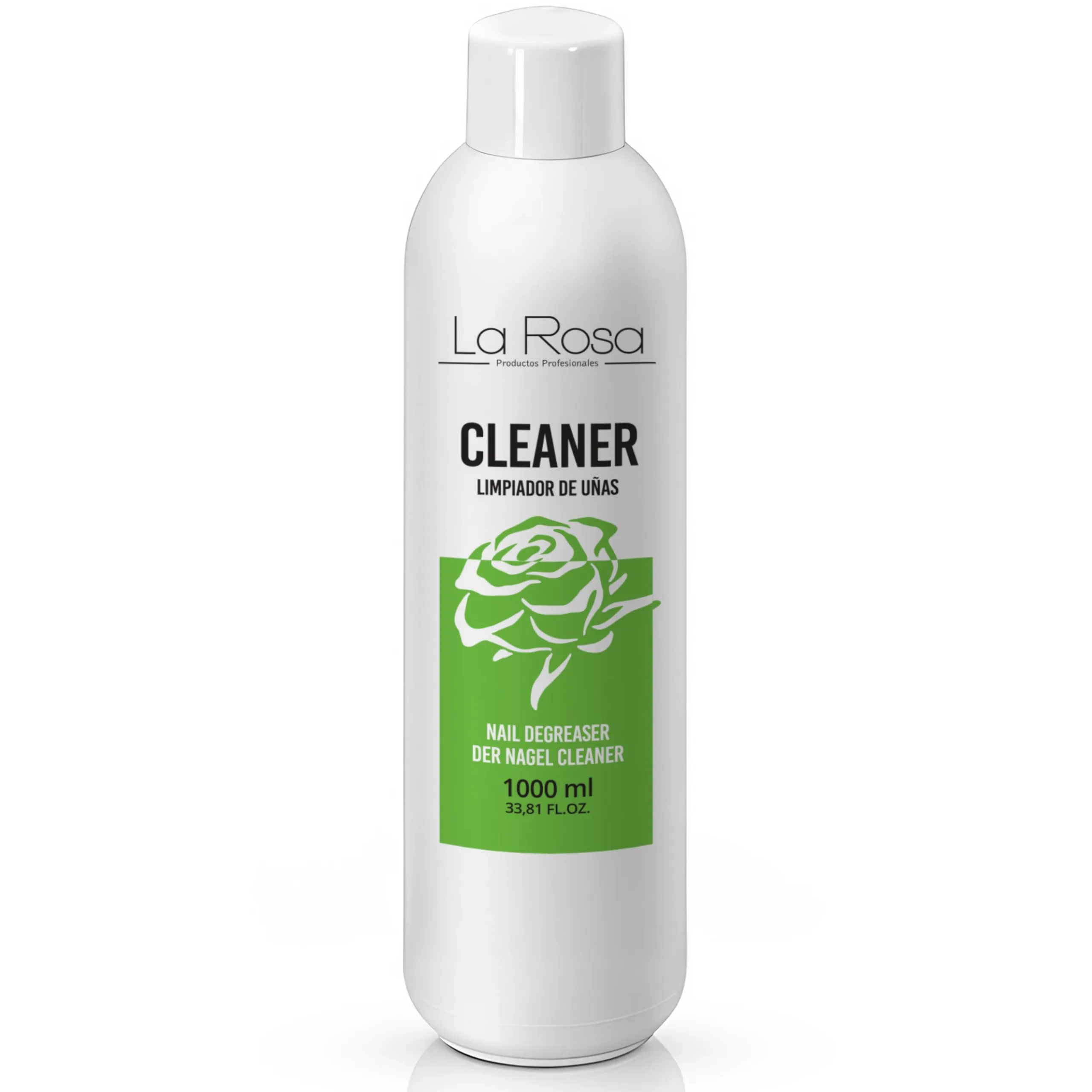 LaRosa CLEANER Unghie Sgrassatore 1000ml cleanser sgrassante unghie di Alta Qualità, Rimuove lo strato di dispersione (appiccicoso) dalle Unghie Gel, Smalto Semipermanente, Acrygel, Colori Acrilici