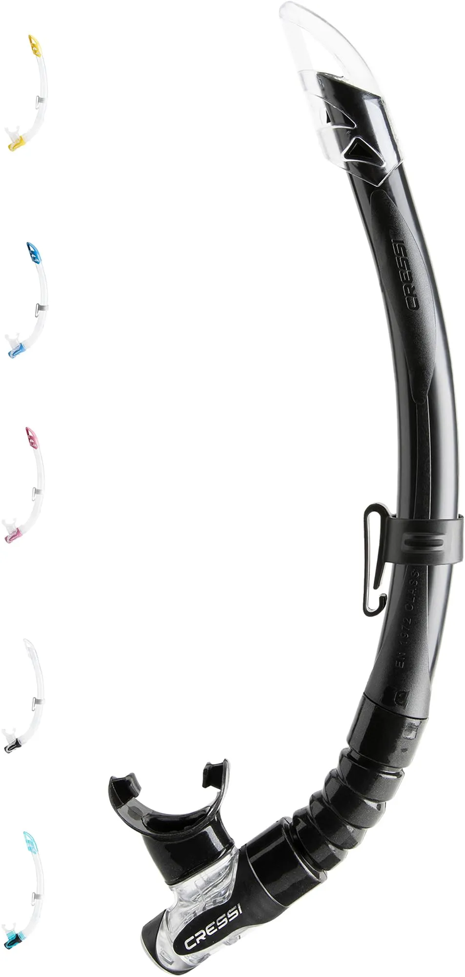 Cressi Gamma Snorkel, Unisex – Adulto, Nero/Grigio