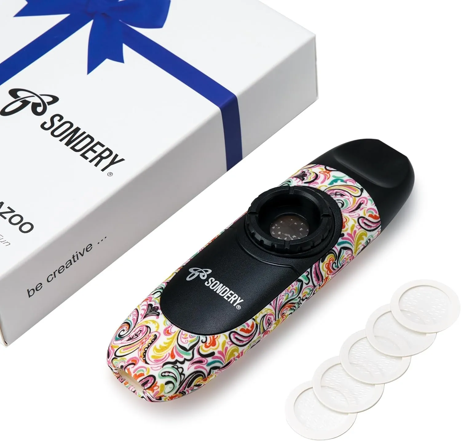 Professionale Kazoo Strumento a fiato con 5 membrane, cordino e custodia