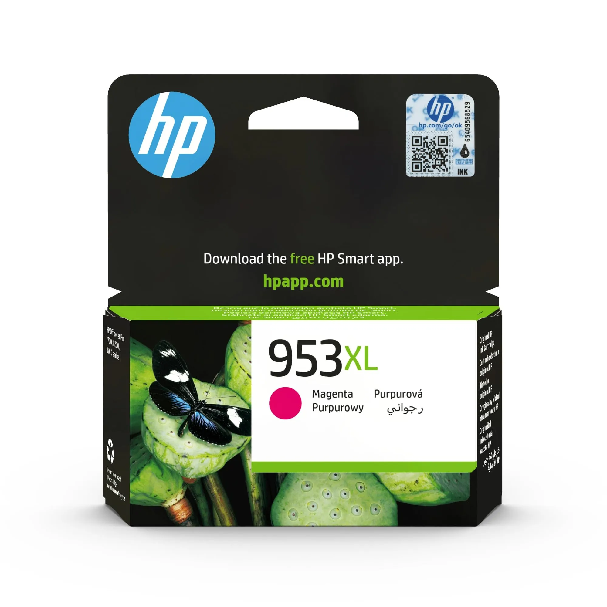 HP 953XL Magenta, F6U17AE, Cartuccia Originale da 1450 Pagine, Alta Capacità, Compatibile con Stampanti OfficeJet Pro serie 8710, 8720, 8730, 8740 e 7740