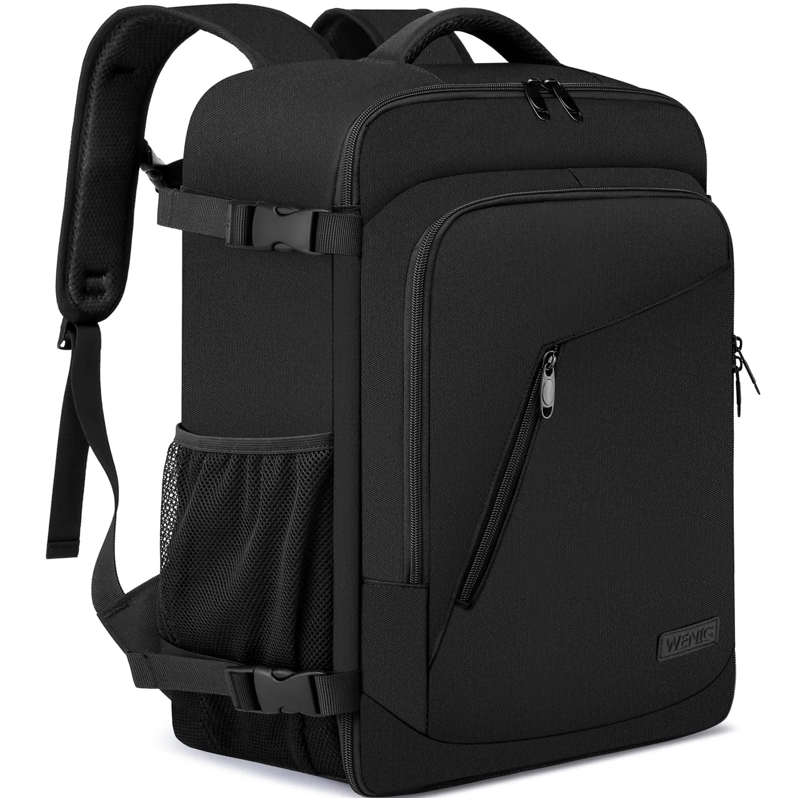 Borse da Cabina 45x36X20 per Easyjet 30L Bagaglio a Mano Zaino da Viaggio Aereo Il Sedile Zaino Porta PC 15.6 pollici Zaino Uomo Donna con Caricatore USB per Scuola Trekking Lavoro Casual Daypack Nero