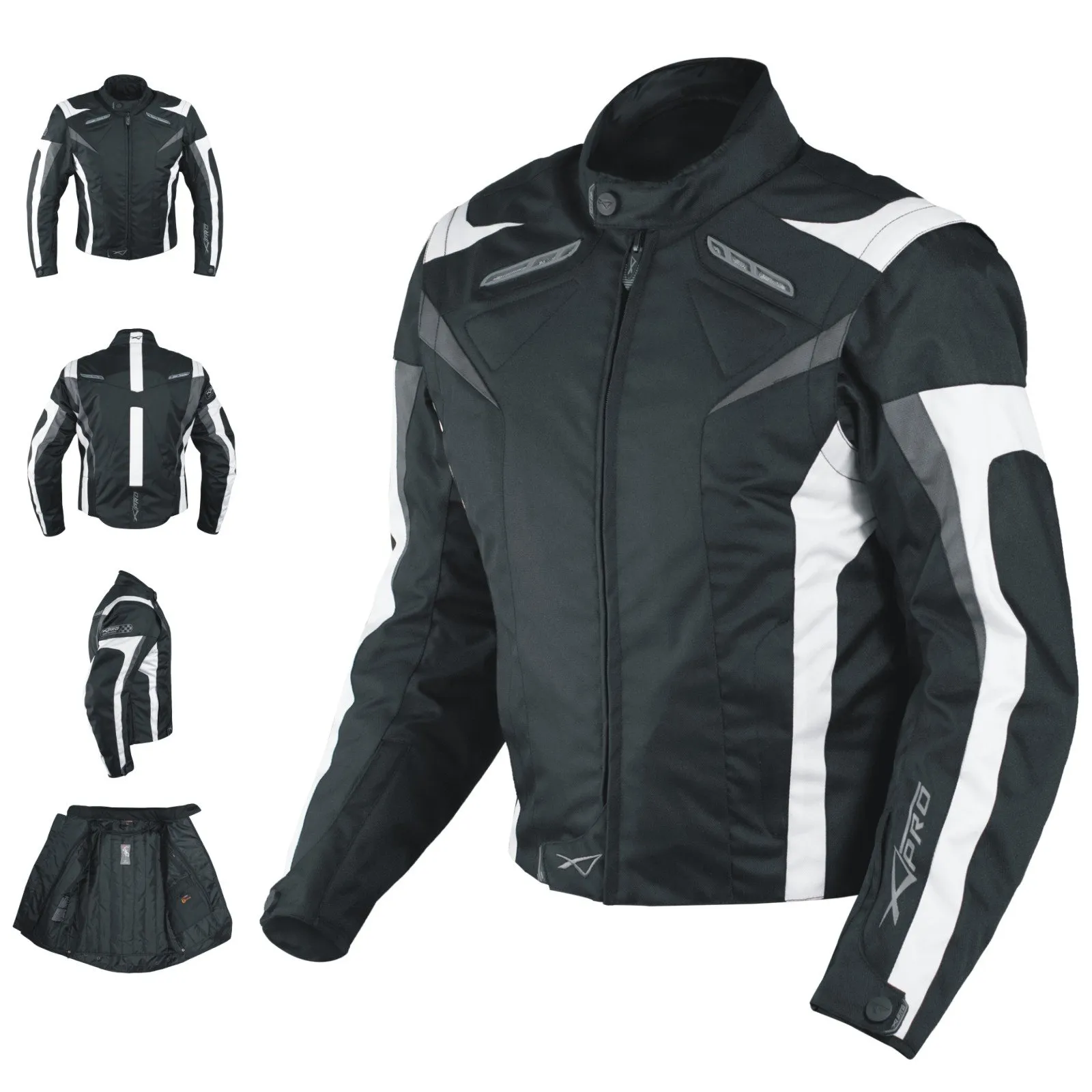 A-pro Moto CE Protezioni Tessile Giacca Giacca Manica Smontabile Gilet Termico