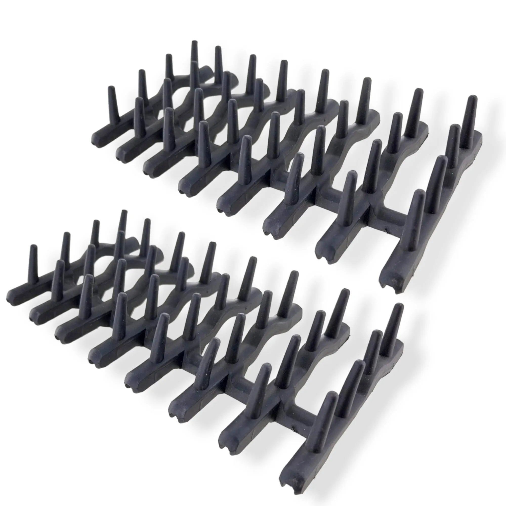DL-pro 2 x set cestello superiore per AEG Electrolux 138018410/9 1380184109 138018400/0 1380184000 spine in gomma 175 x 80 x 30 mm per lavastoviglie cestello superiore