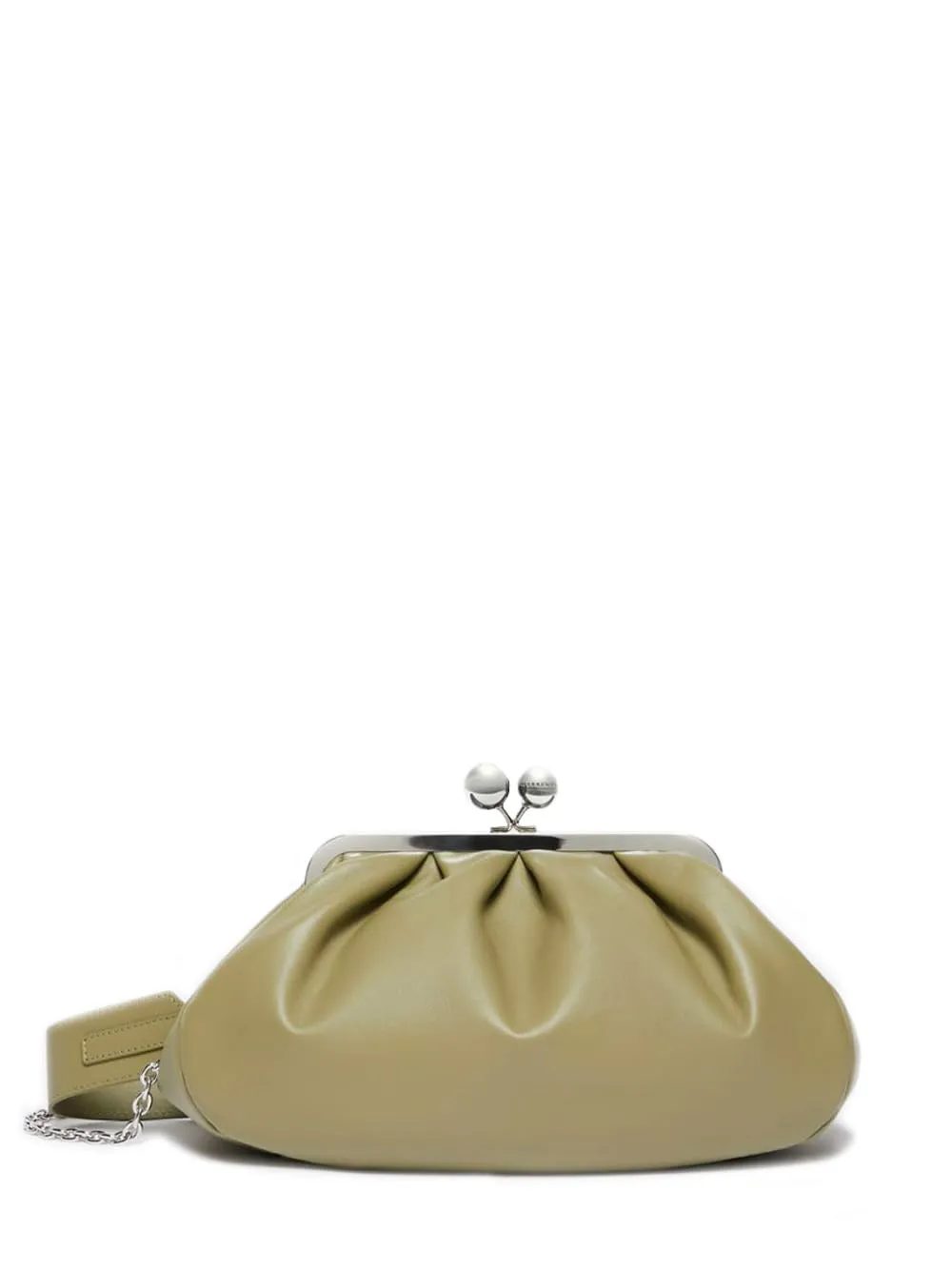 WEEKEND MaxMara Pasticcino Bag Medium in nappa verde salvia