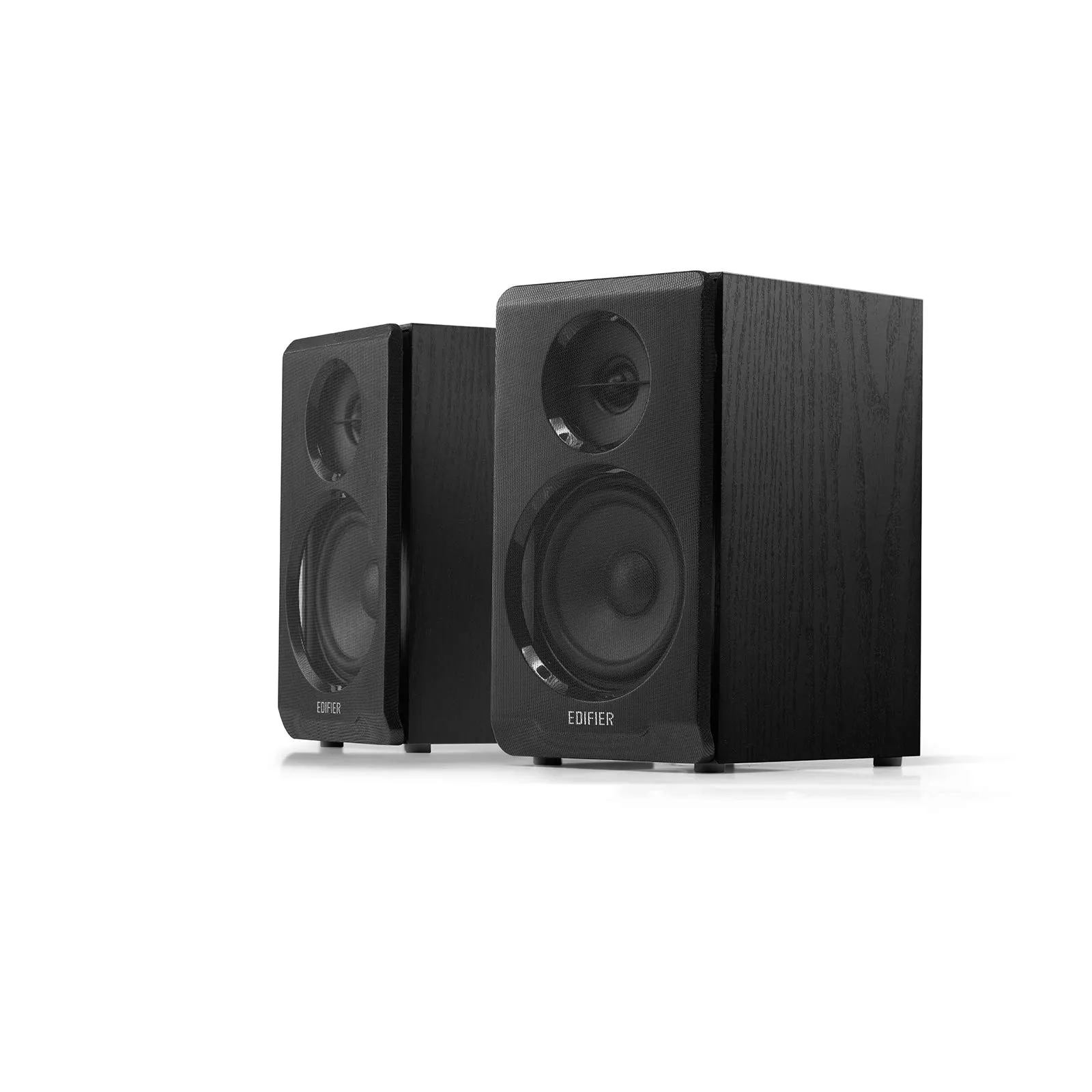 Edifier Altoparlanti per computer Bluetooth attivi R33BT - Altoparlante da scaffale 2.0 - Monitor da studio alimentato, nero - Coppia