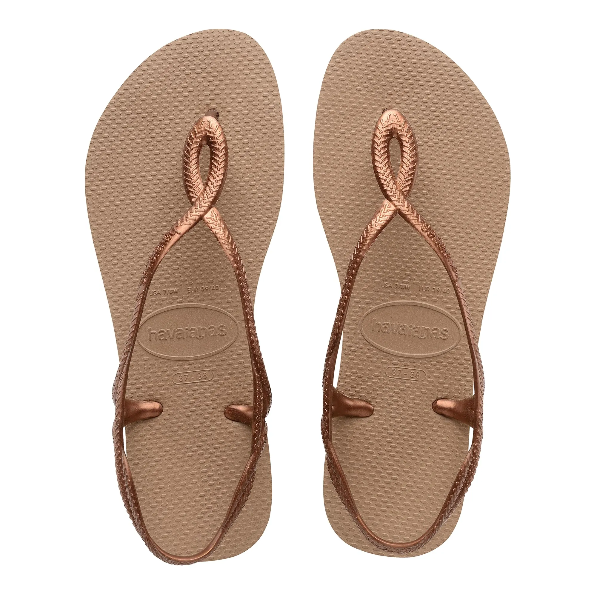 Havaianas Luna, Infradito Bambine e ragazze, Oro Rosa Rose Gold Rose Gold, 27/28 EU