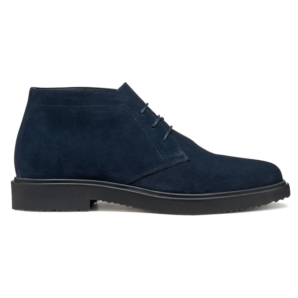 Geox Stivali da uomo U MASSIMIANO alla caviglia, colore blu navy, 42 EU, blu navy, 42 EU