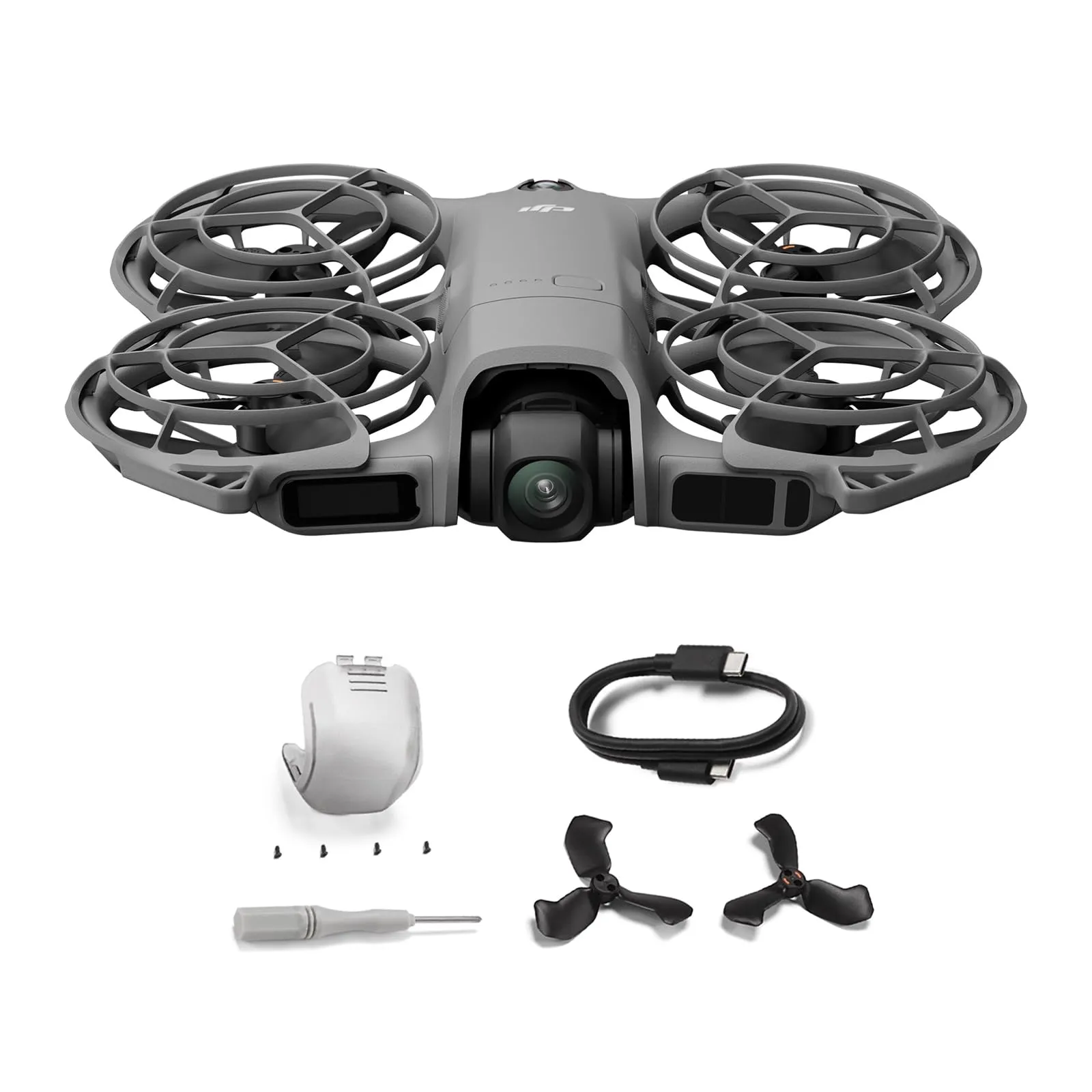 DJI Neo 2 Bundle con accessori, drone 4K leggero e pieghevole, decollo e atterraggio dal palmo della mano, controllo con gesti, ActiveTrack, rilevamento omnidirezionale degli ostacoli (Neo 2)