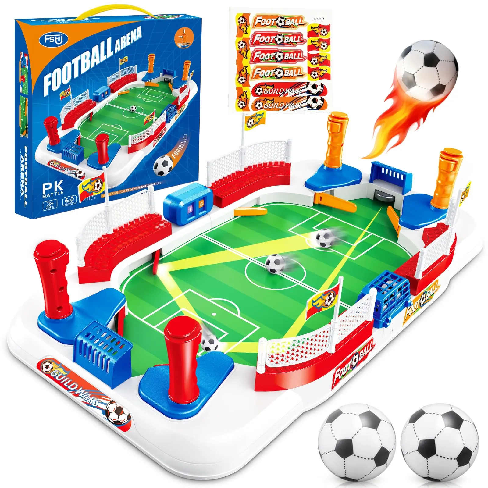 SACBRZZ Biliardino per Bambini, Mini Calcio Balilla per Due, Interattivo Biliardino, Calcetto Balilla Giochi Da Tavolo Da Casa Regalo Bambino per Bambini 4-10 Anni, Adulti, Feste Di Famiglia