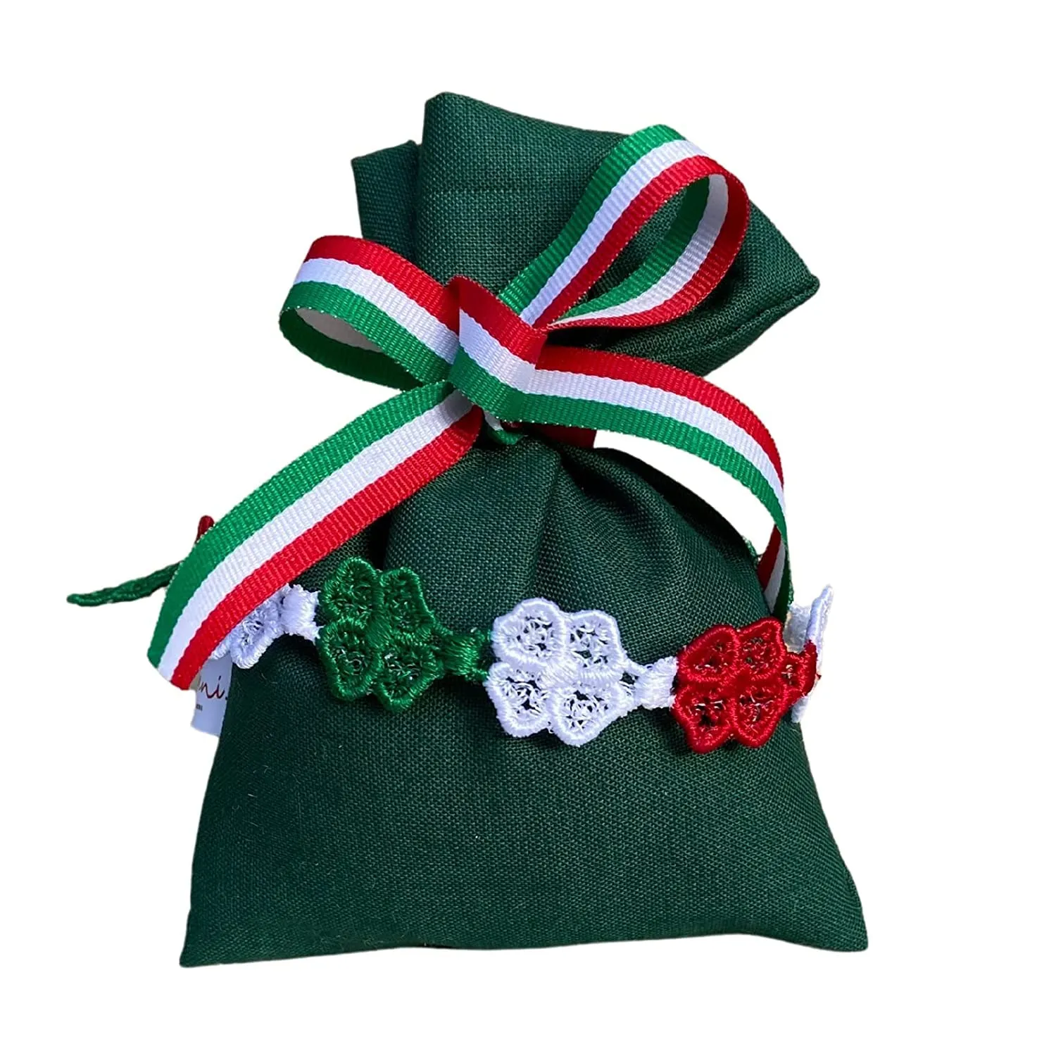 Fatto da Mani - Braccialetto Tricolore Italiano Bracciale Italia Bracciale color bandiera italiana