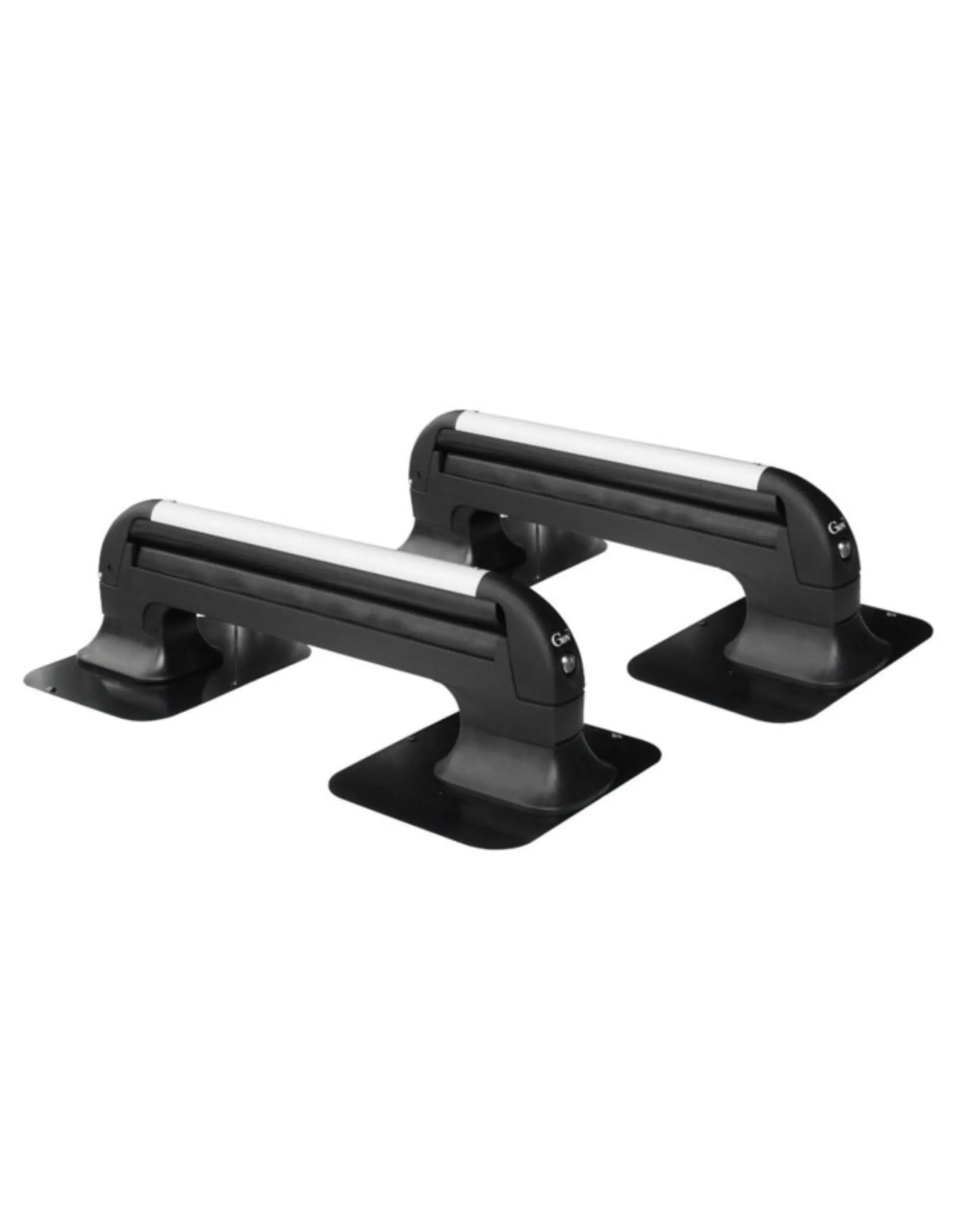GEV A8940 Vento 5 Set di 2 – Portasci e Snowboard per 5 Paia di Sci (Max 35 kg) o 2 Snowboard e 2 Paia di Sci (Max 28 kg), Robusto e Facile da Usare, Made in Italy
