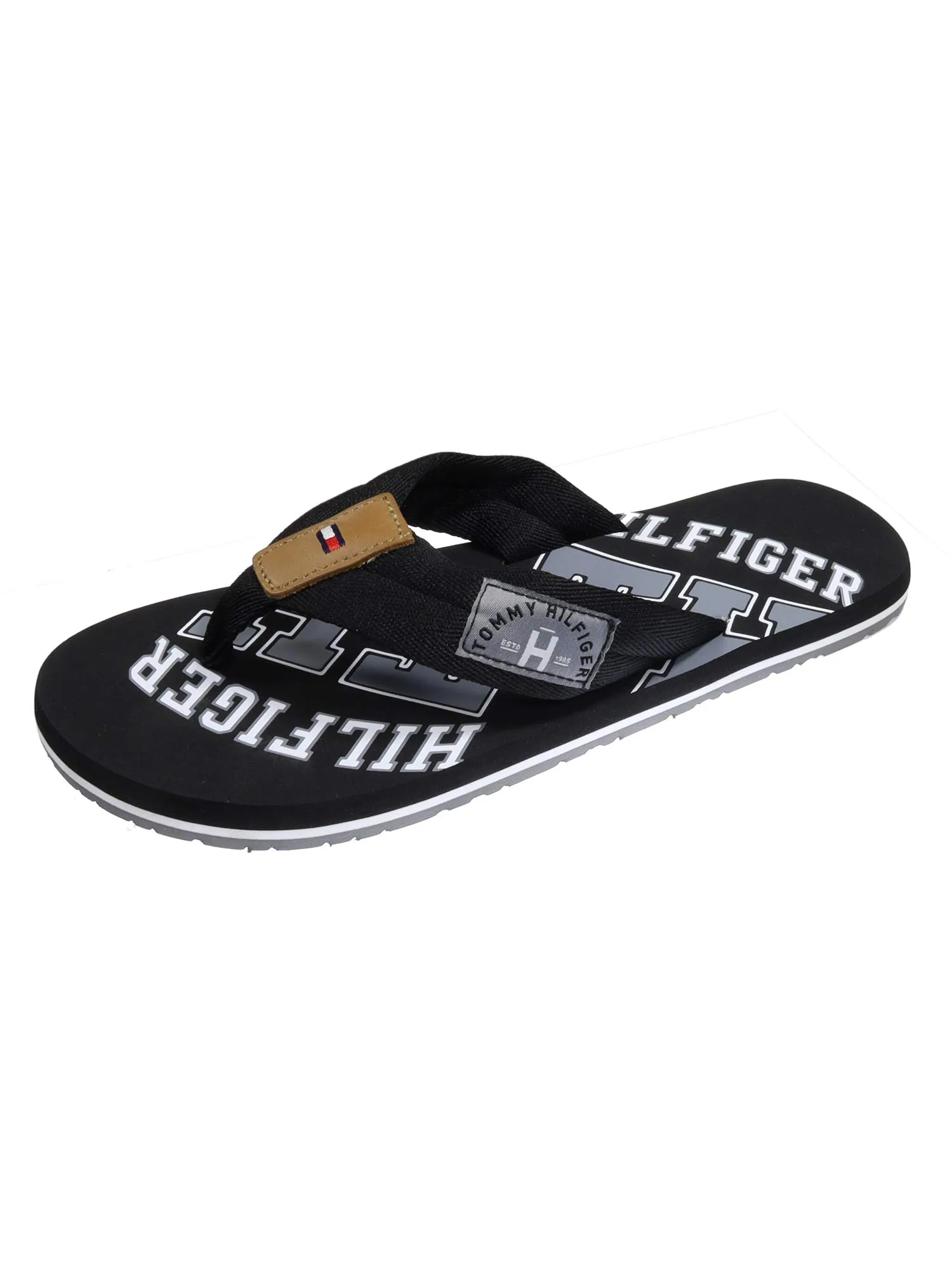 Tommy Hilfiger Infradito Uomo Essential TH Beach Sandal Scarpe da Mare, Nero (Black), 43 EU