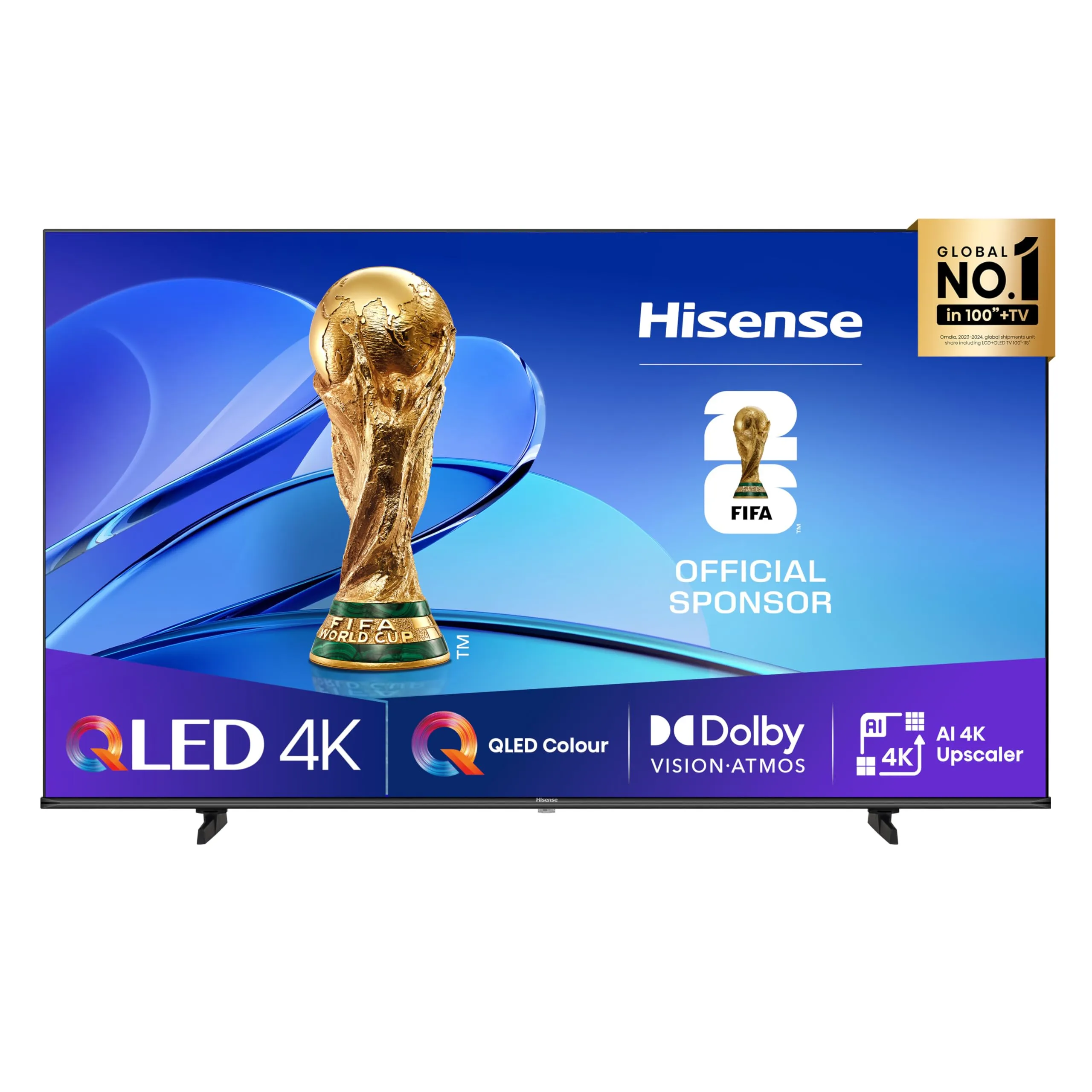Hisense TV 50" QLED 4K 2025 50E78Q, Smart TV VIDAA U8, Dolby Vision, HDR 10+, Game Mode Plus, Dolby Atmos, Alexa Built-in, VIDAA Voice, Tuner DVB-T2/S2 HEVC 10, lativù 4K, 50'', 2025 QLED 60Hz
