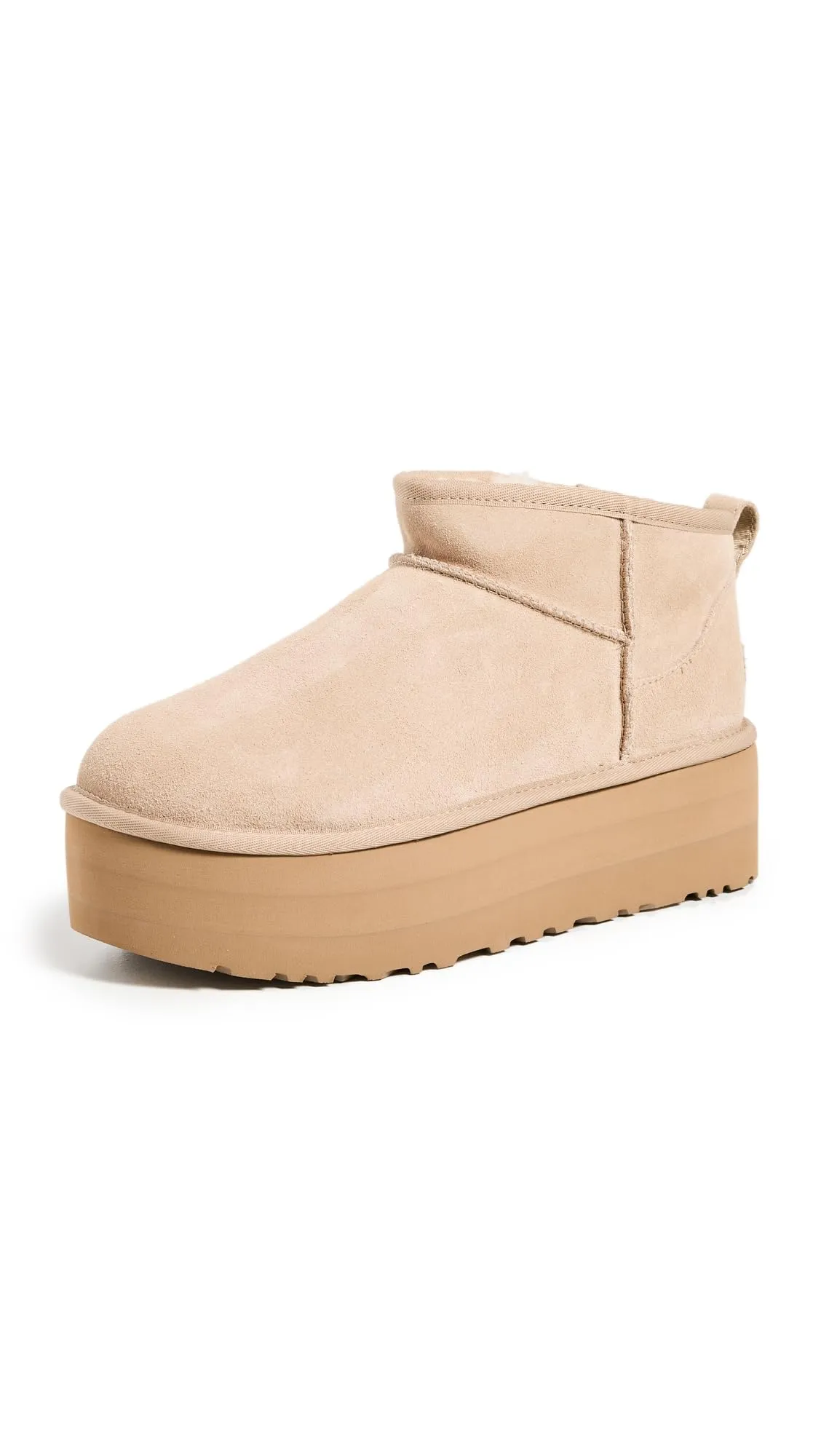 UGG W Classic Ultra Mini Platform, Stivali Donna, Sabbia, 39 EU