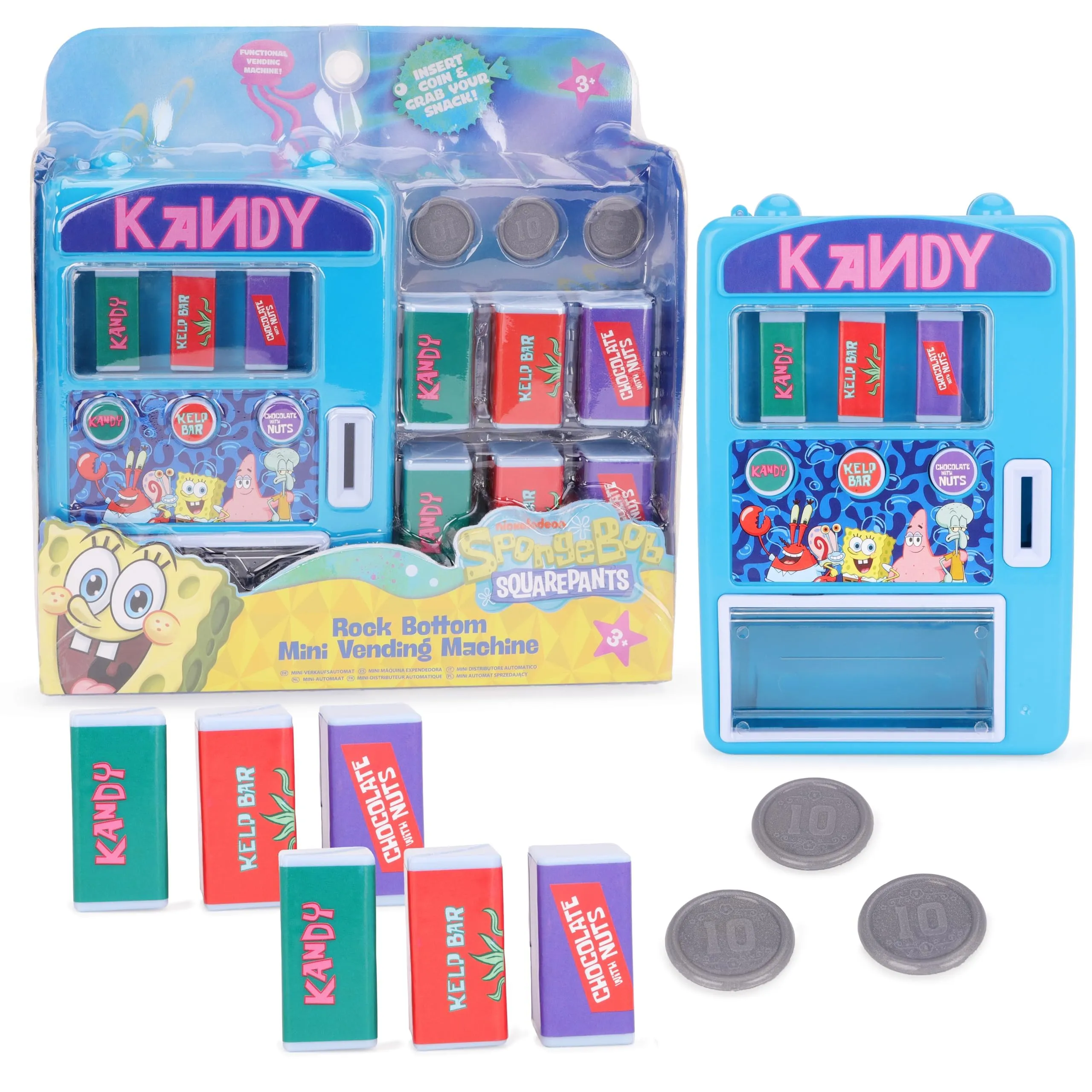 Toyland® Spongebob Square Pants Rock Bottom Mini Distributore Automatico Playset - Divertenti Giocattoli per il Gioco di Ruolo (Set distributore automatico Kandy)