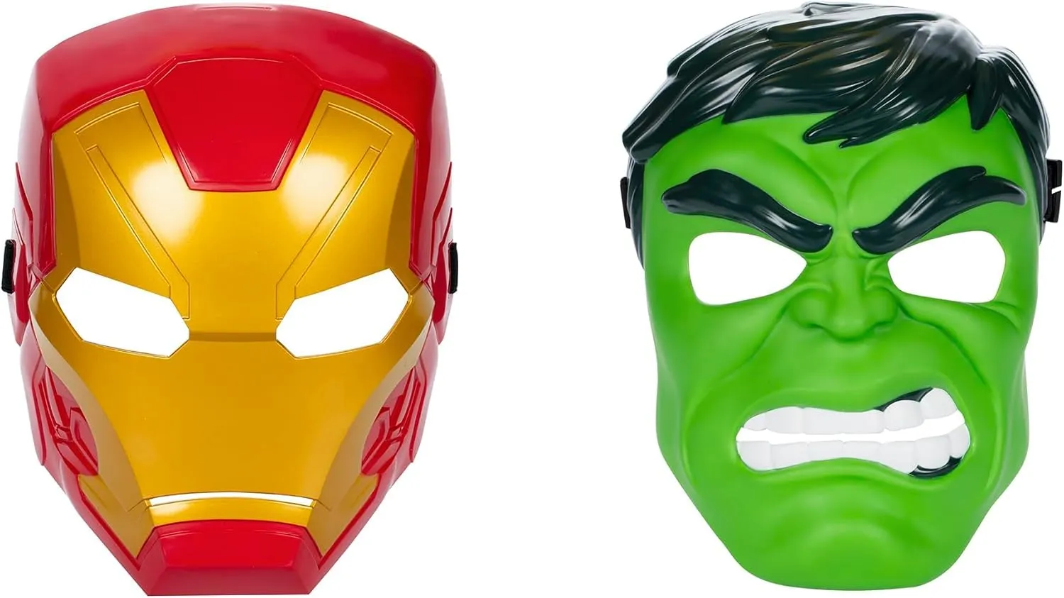Hasbro Marvel Avengers, maschera eroe, confezione multipla, confezione doppia con maschera di Iron Man e maschera di Hulk