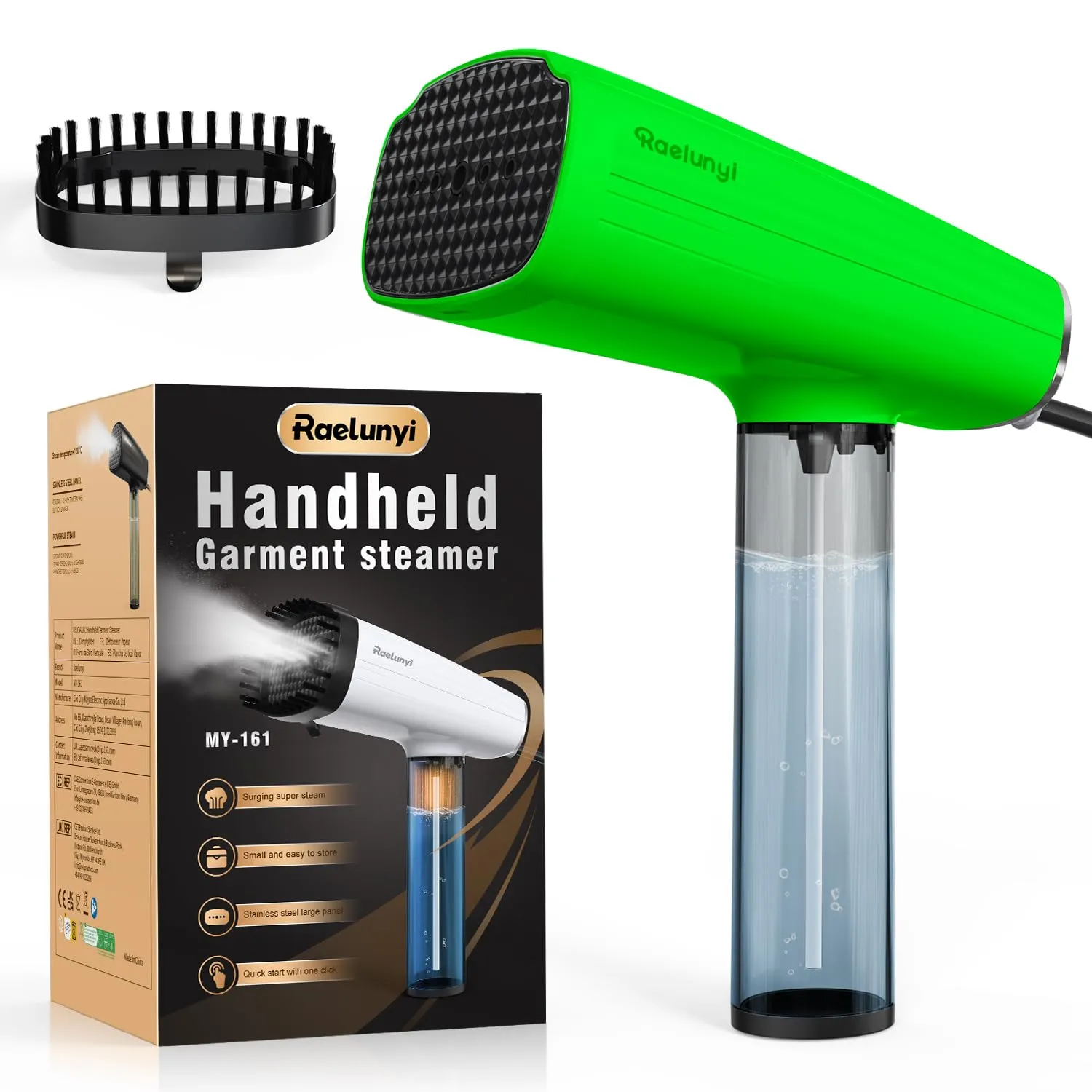 Raelunyi Ferro da Stiro Verticale - Stiratrice Verticale Pieghevole e Portatile, Ideale per Viaggi e Ufficio, Rapido nella Rimozione delle Pieghe, Adatto per Tutti i Tipi di Tessuti