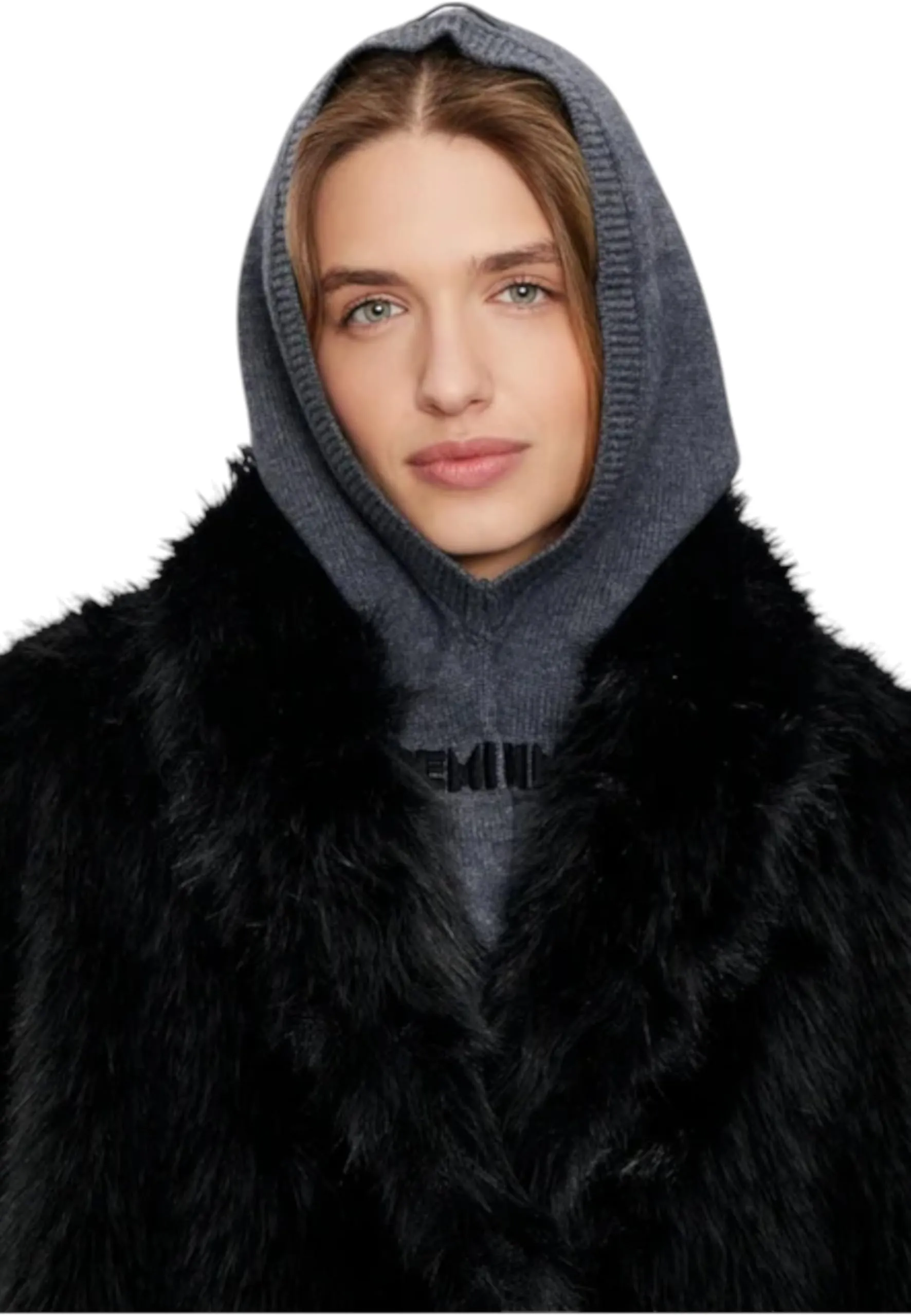 Pinko Berretto Minuet Balaclava 104308A26I Grigio Scuro Grigio