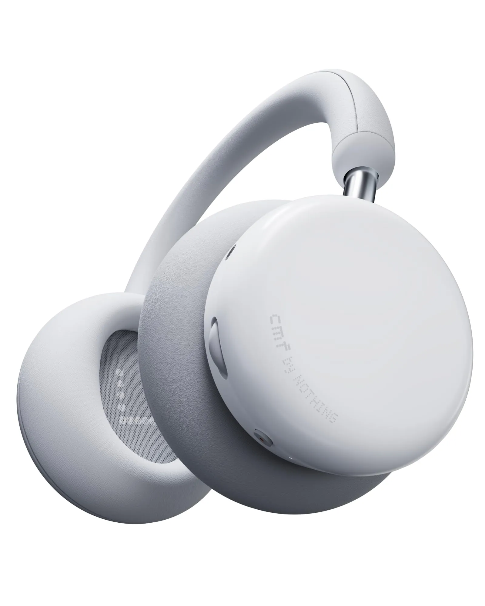 CMF Headphone Pro - Cuffie Bluetooth Over-Ear Wireless – Fino a 100h di Batteria, Hi-Res con LDAC, Audio Spaziale, con Cancellazione Attiva del Rumore – Grigio Chiaro