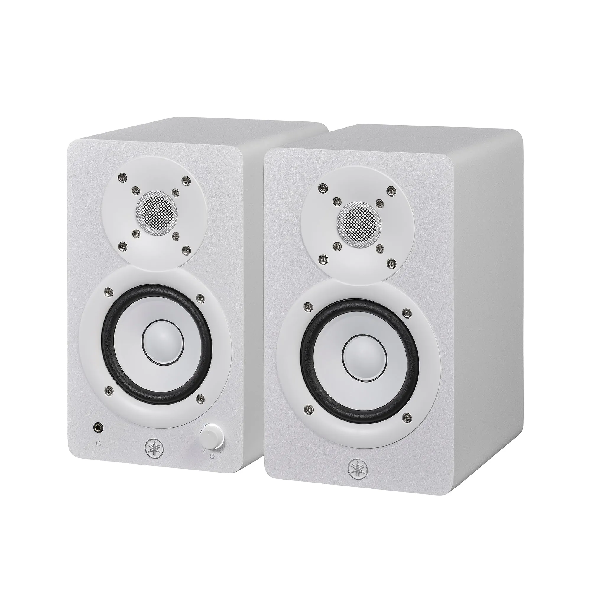 Yamaha HS3 Studio Monitor – Casse Attive, Coppia di Monitor da Studio a 2 vie, Bass-Reflex 3.5" 52W, Alta Qualità, Controllo Avanzato del Suono, per Produzione Musicale e Montaggio Video - Bianco