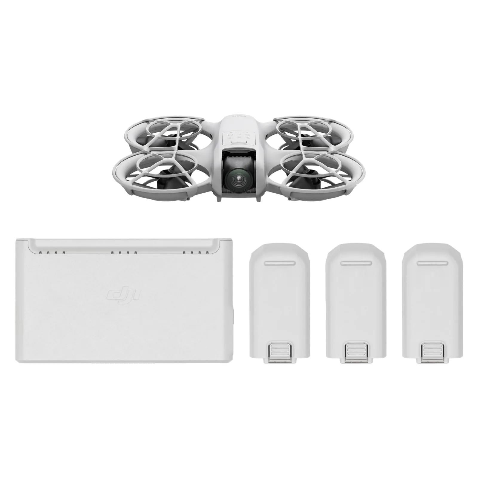 DJI Neo Combo Tre batterie, mini drone con fotocamera UHD 4K per adulti, 135g drone che vola da solo e ti segue, decollo dalla mano, tracciamento del soggetto, QuickShot, (senza radiocomando)