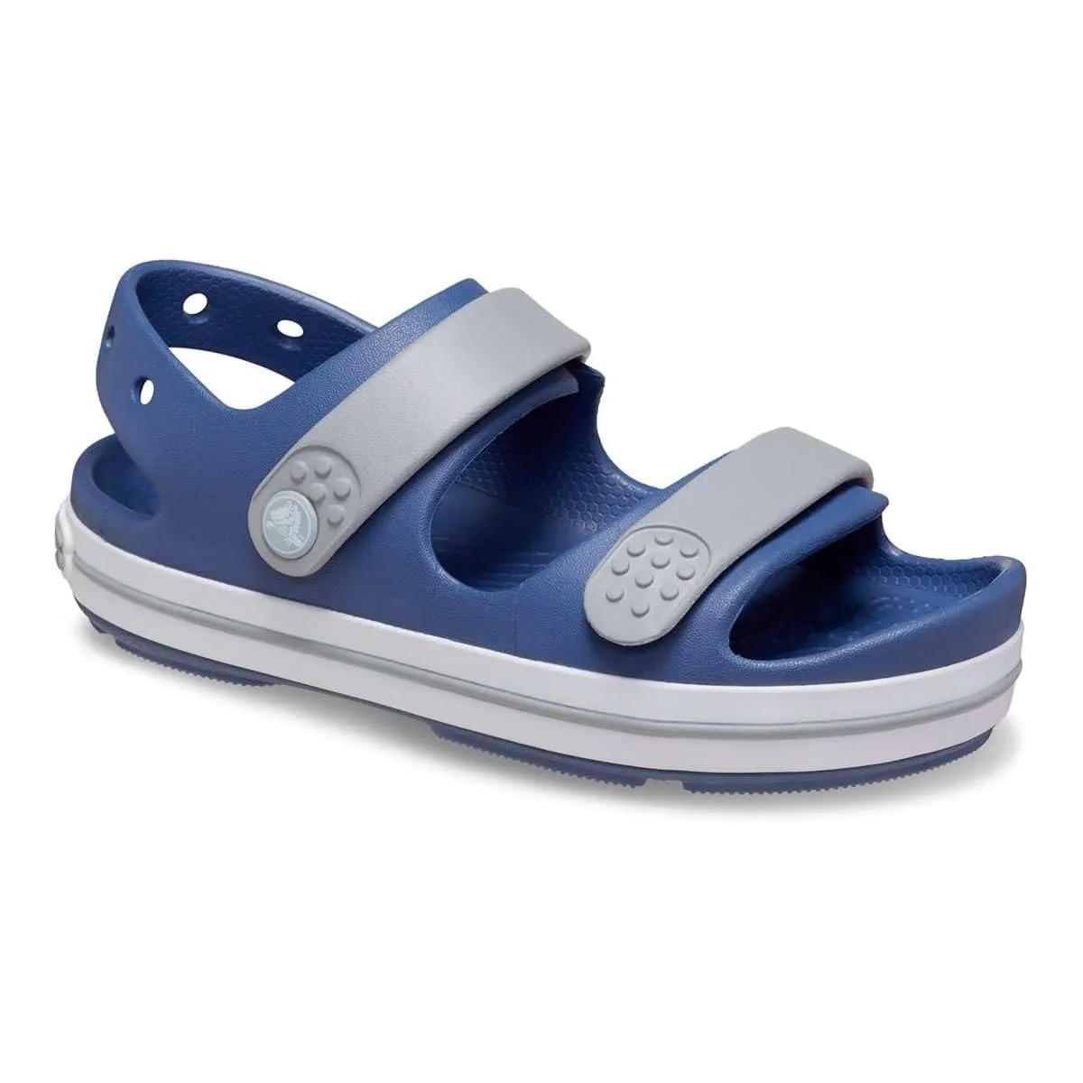 Crocs Crocband Cruiser Sandal T, Sandali Unisex - Bambini e Ragazzi, Bijou Blue Light Grey, 22/23 EU