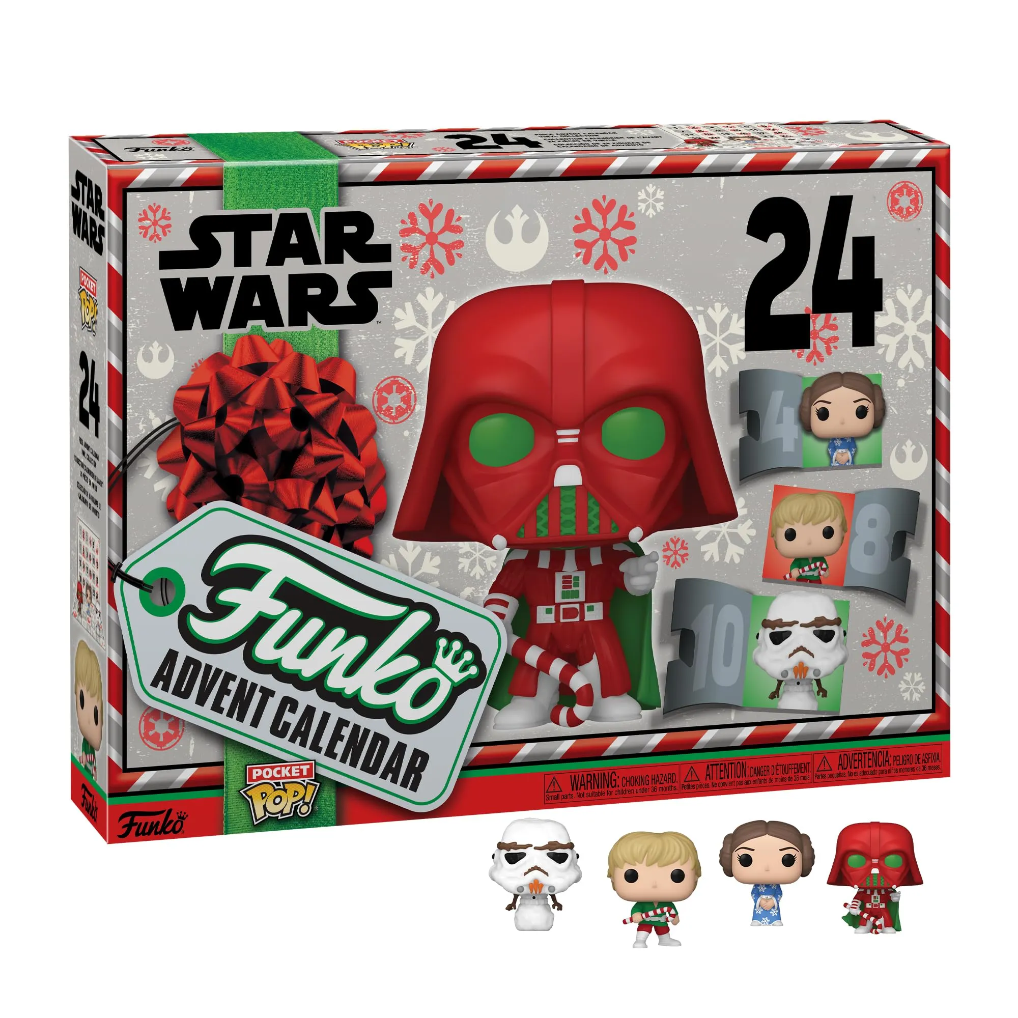 Funko Advent Calendar: Star Wars Holiday - Darth Vader- 24 Giorni di Sorprese - Mini Figura in Vinile da Colleziones - Mystery Box - Idea Regalo - di Natale per Ragazze, Ragazzi e Bambini