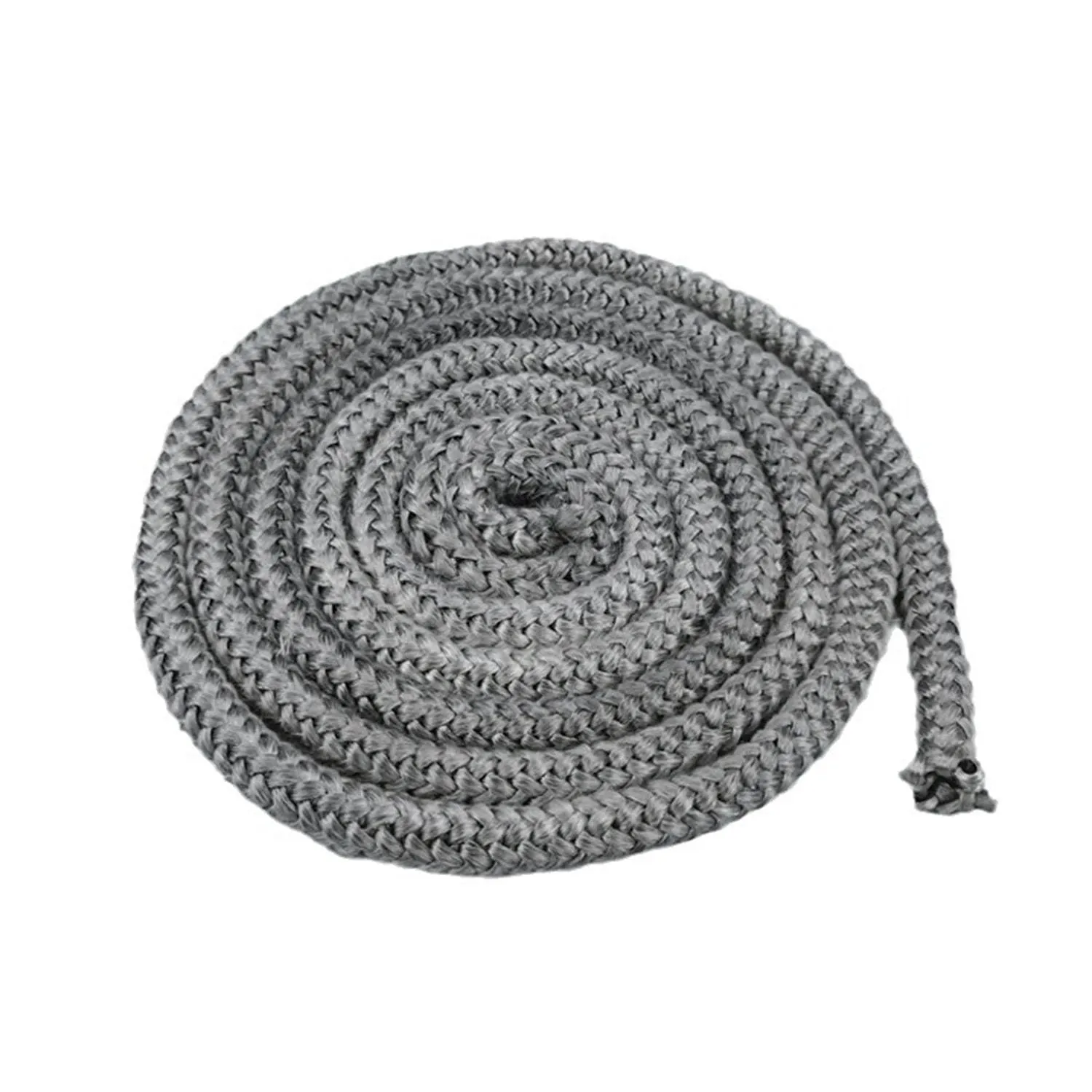 SIGANDG 3 Metri 10mm Guarnizione per Porta Stufa,Fibra di Vetro Corda Ignifuga per Stufa,Guarnizione Camino, Corda per Sportello Stufa Pellet Termocamino,Forno,Caldaia