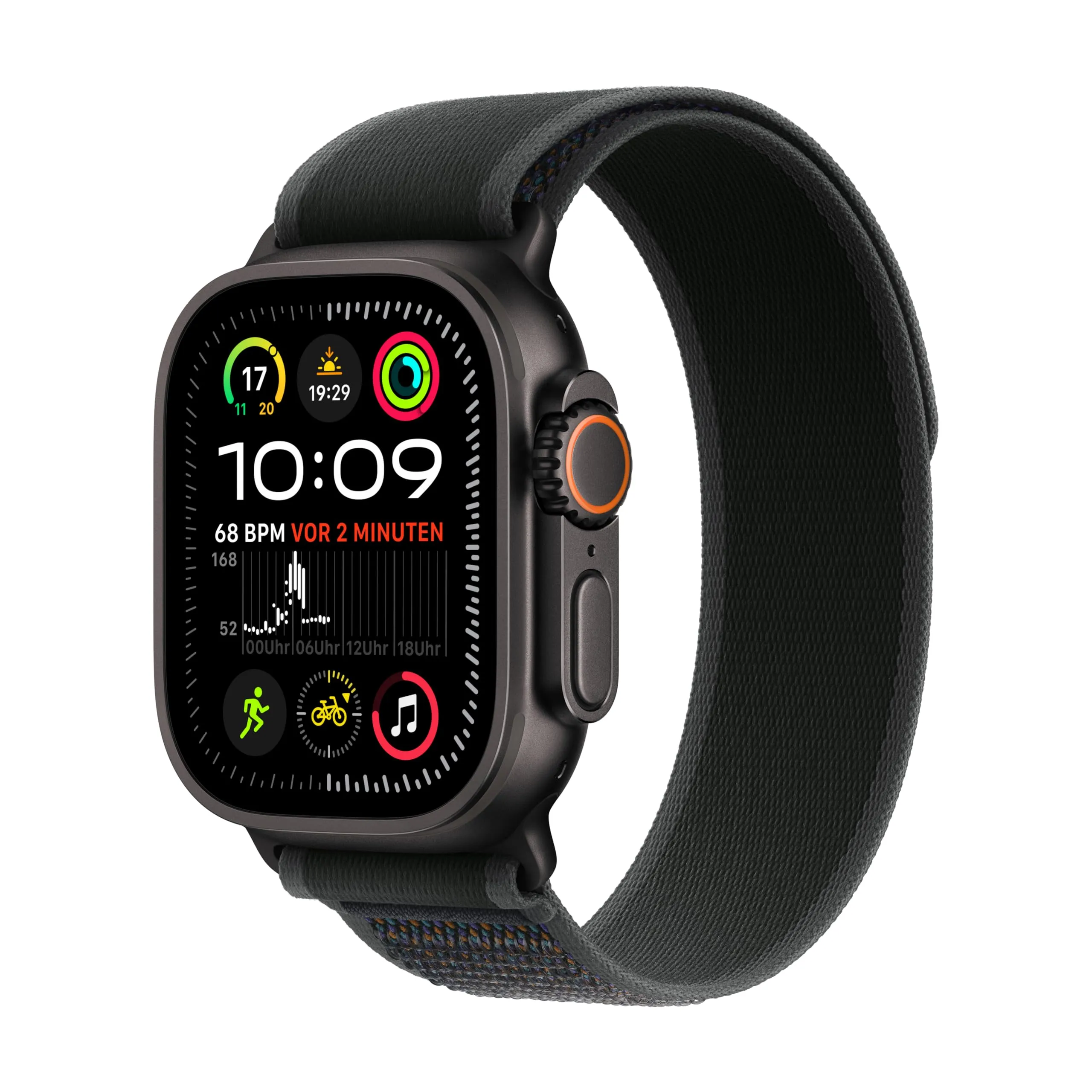 Apple Watch Ultra 2 (2024) black titanium 49mm 4G black trail loop Size S/M DE