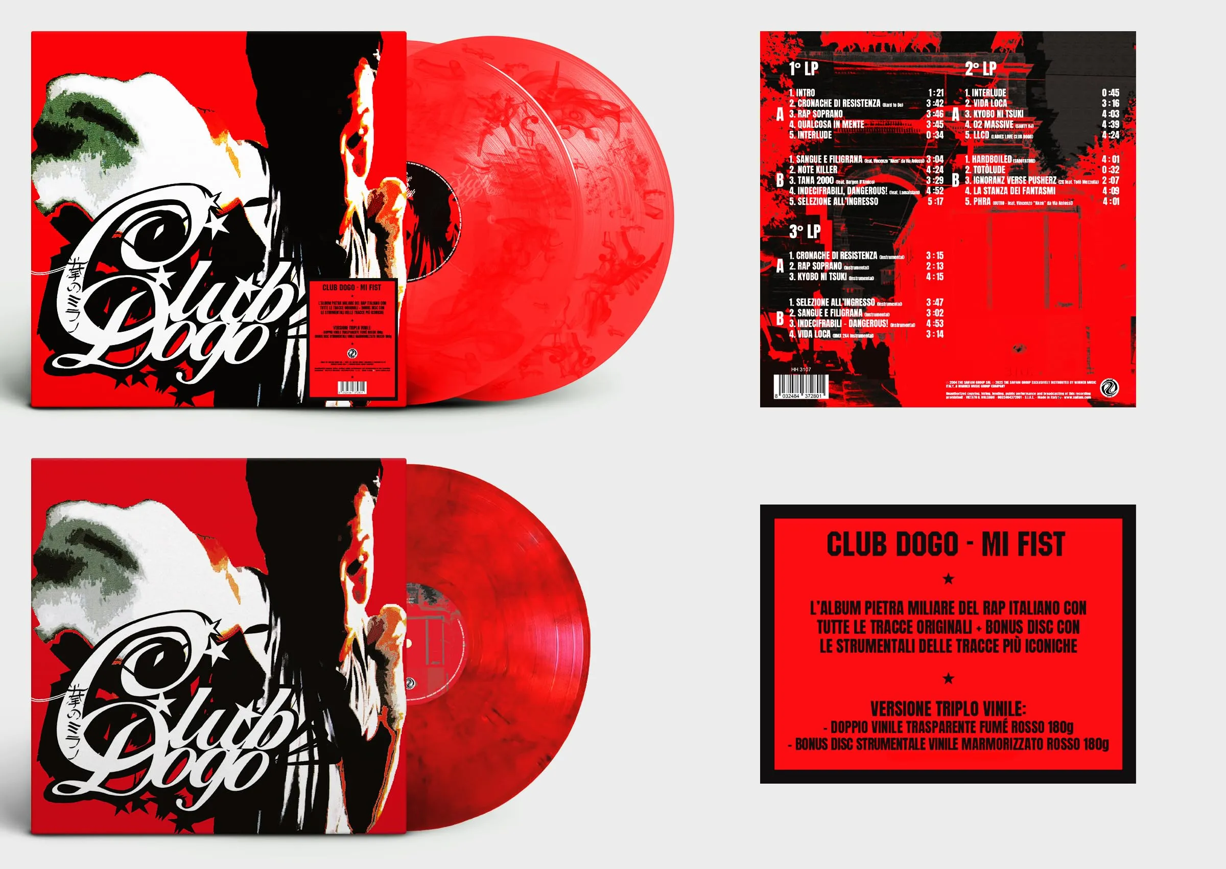 Mi Fist (2 Lp Trasparente Fumè Rosso + Lp Marmorizzato Rosso)
