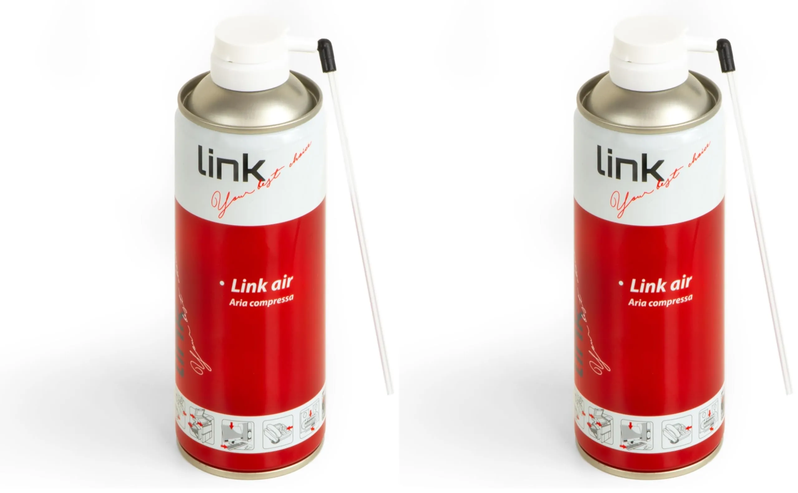 Link SP30 Bomboletta LINK AIR. Spray aria compressa per la pulizia di Tastiere, Computer ed accessori (IL PIU' VENDUTO DI LINK, PRODOTTI PER LA PULIZIA)