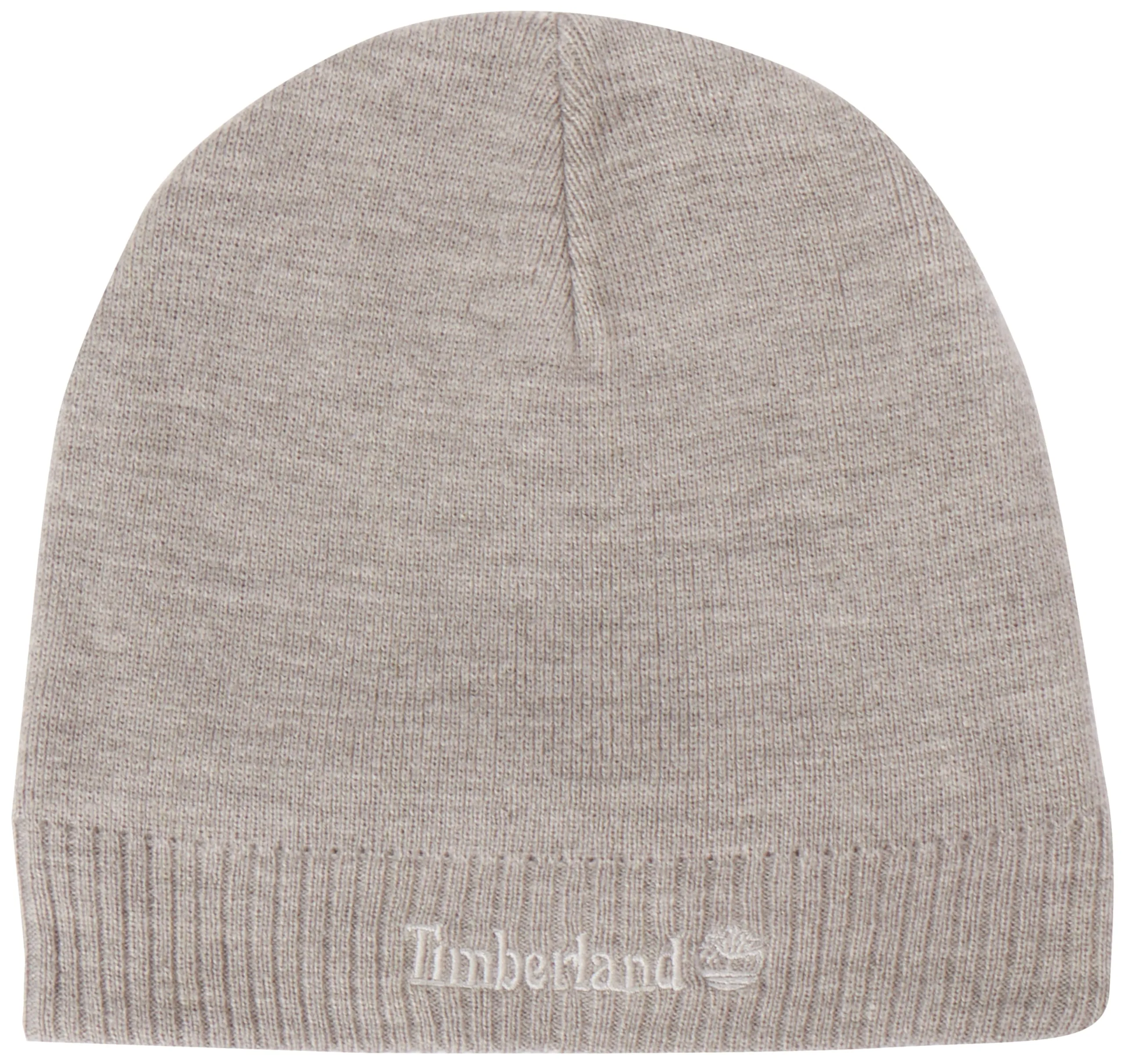 Timberland Knit Logo Beanie, Basco Uomo, Light Grey,